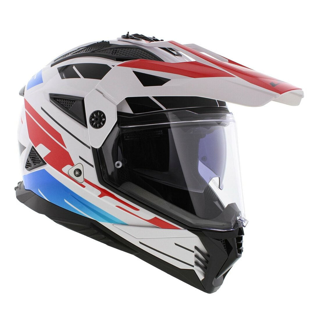 Casco LS2 702 Pioneer II Namib Blanco / Azul / Mate