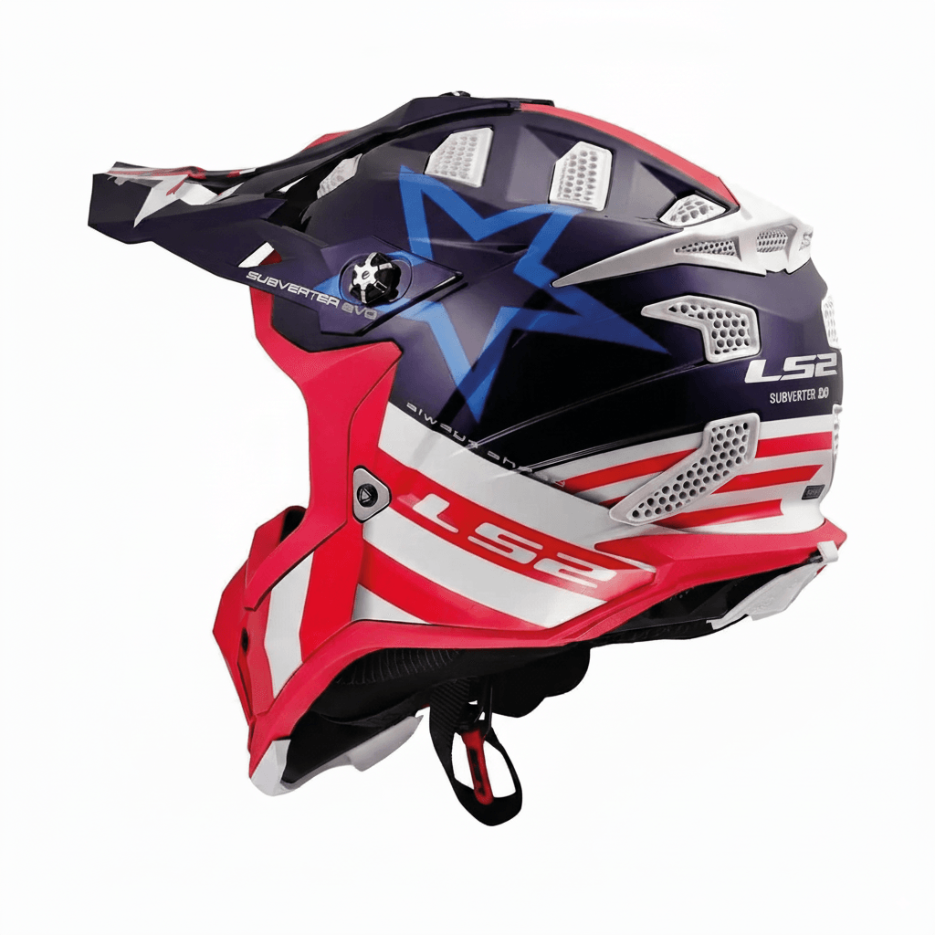 Casco LS2 700 Subverter Constelation Rojo / Azul / Brillo