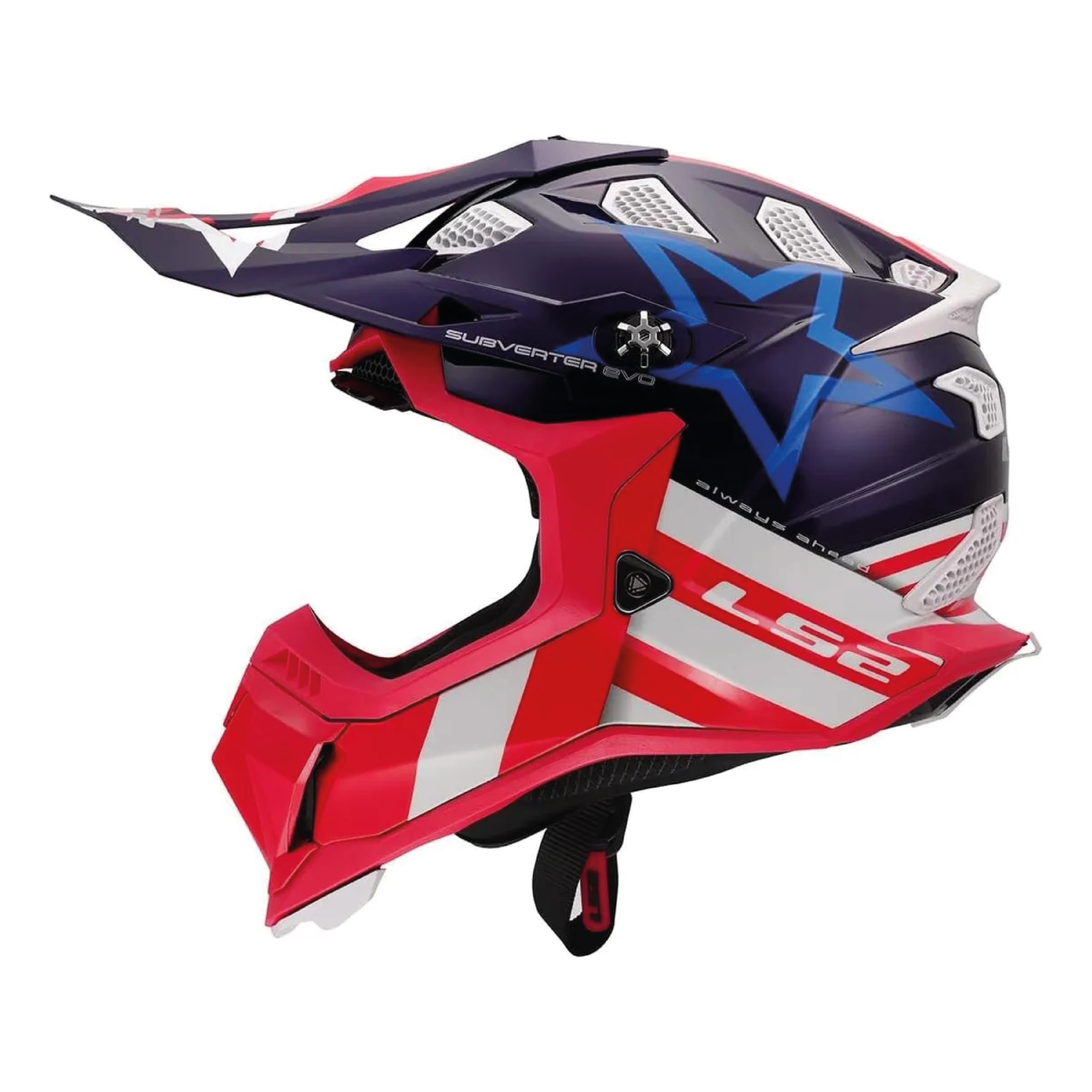 Casco LS2 700 Subverter Constelation Rojo / Azul / Brillo