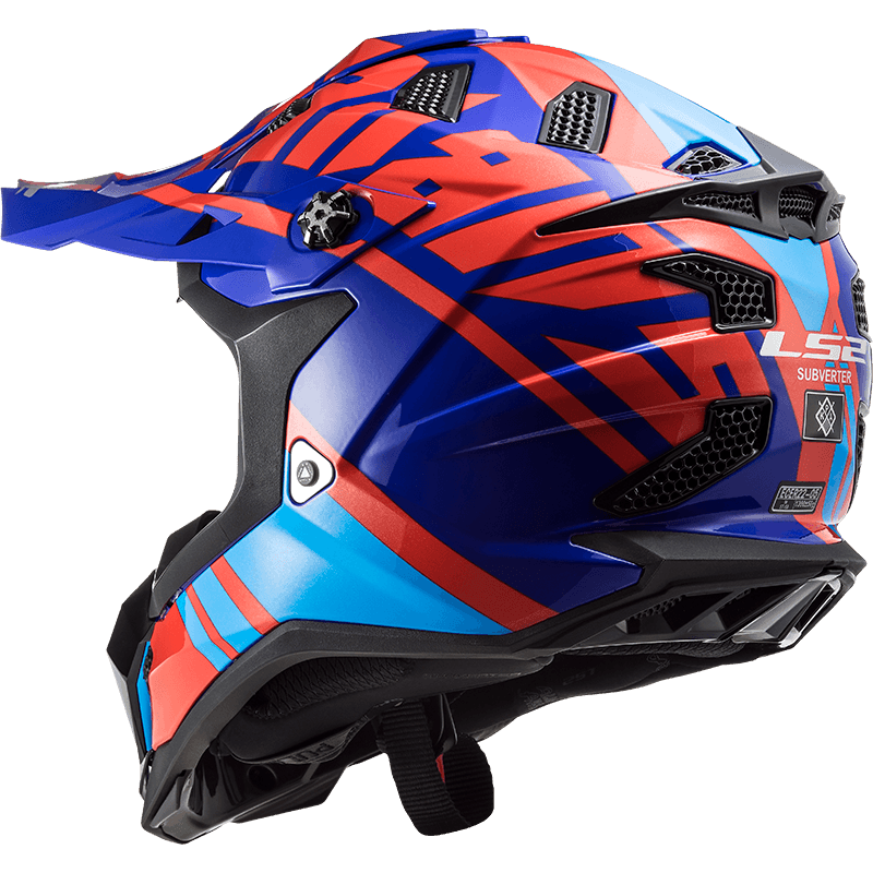 Casco LS2 700 Subverter Gammax Azul / Rojo / Brillo