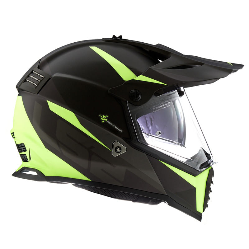 Casco LS2 436 Pioneer Router Amarillo / Negro / Mate