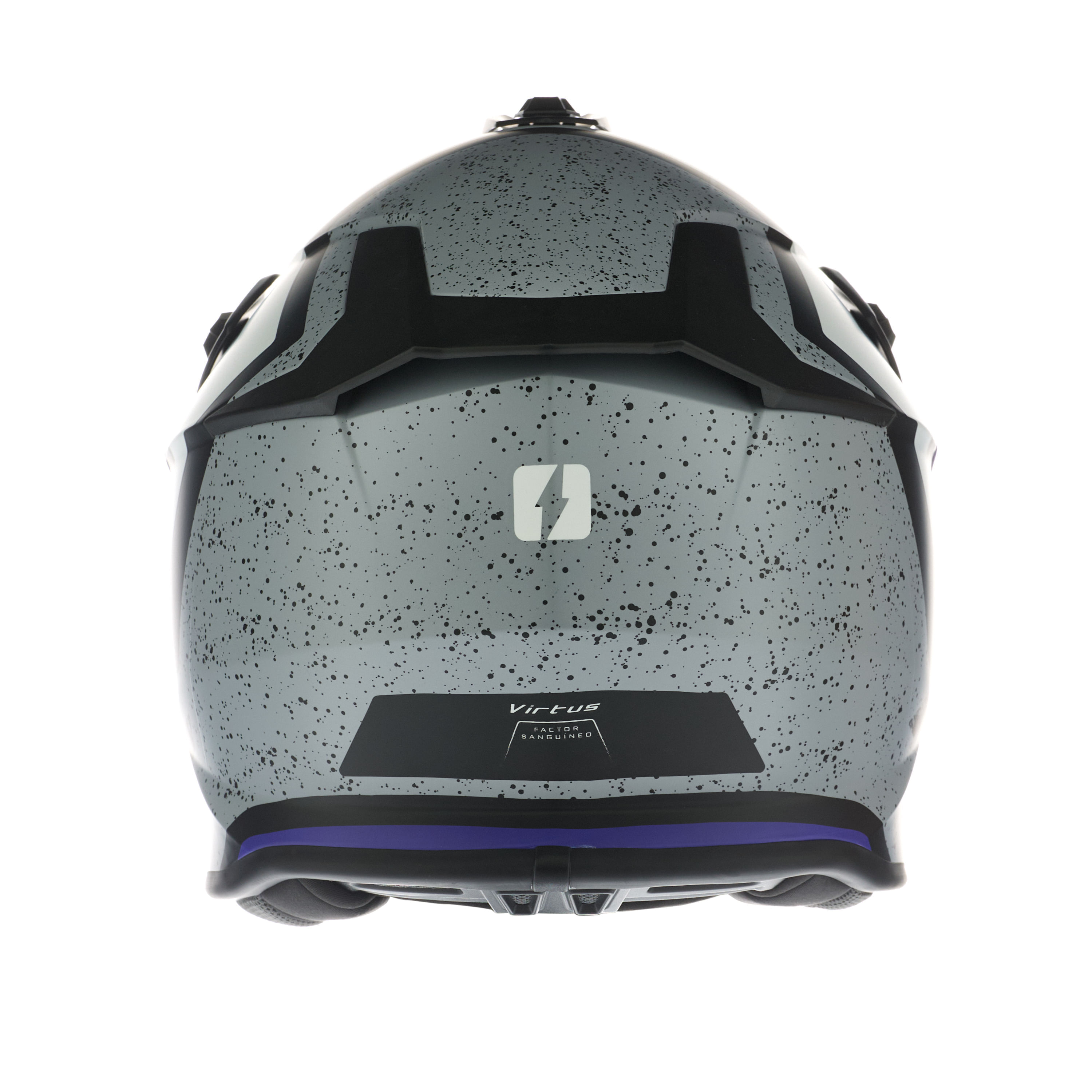 Casco MAC 609 Virtus Foster Blanco / Violeta / Mate