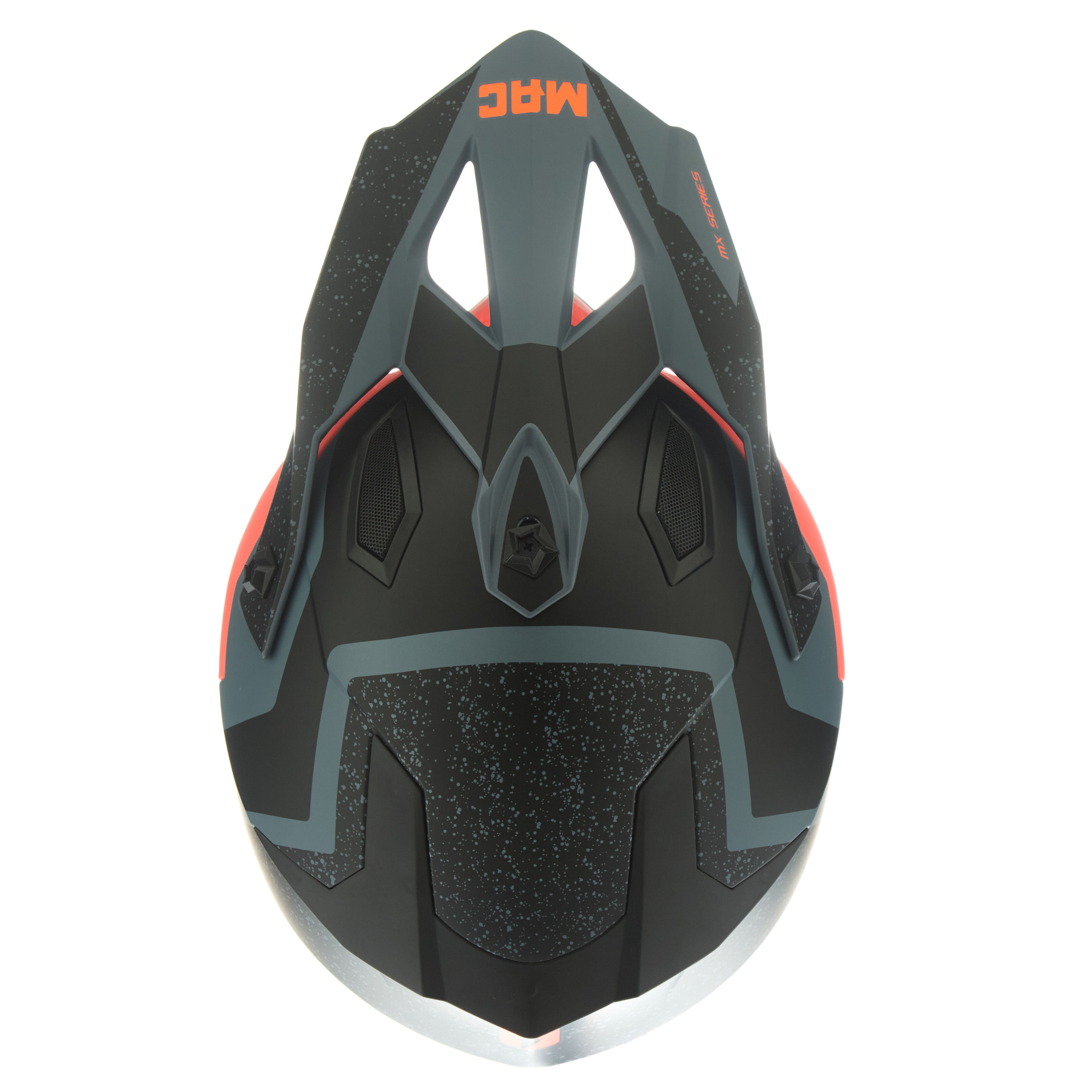 Casco MAC 609 Virtus Foster Negro / Naranja / Mate