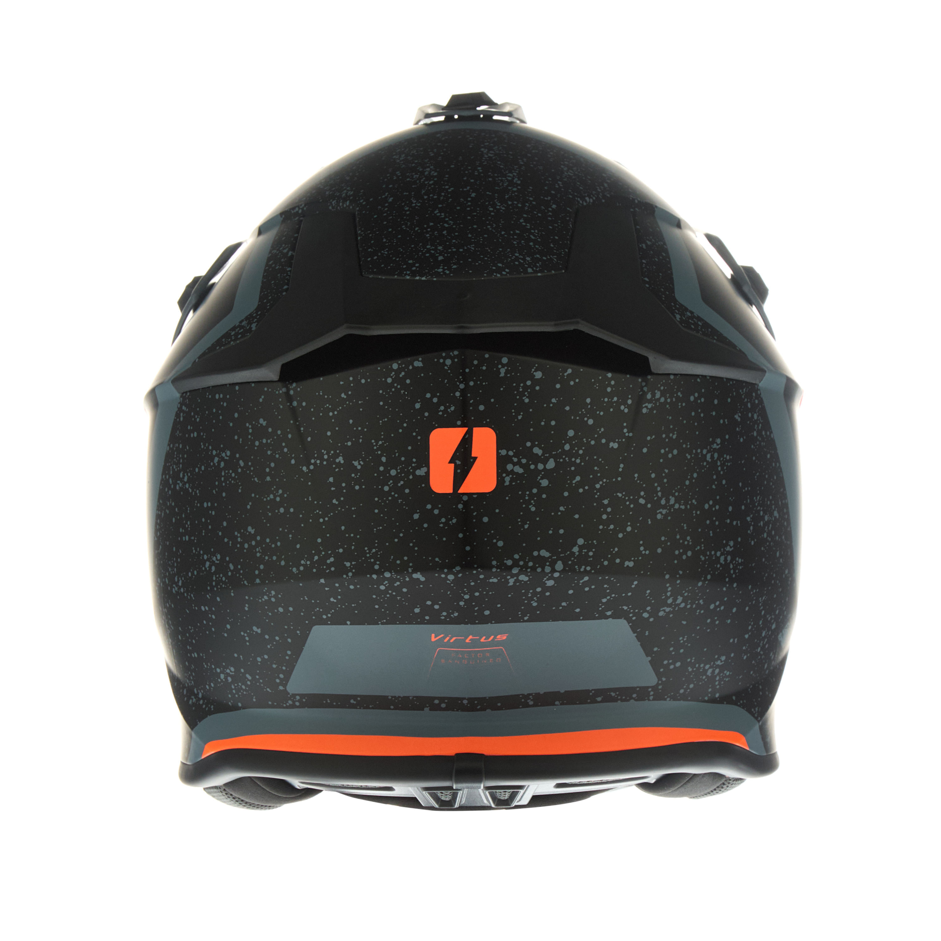 Casco MAC 609 Virtus Foster Negro / Naranja / Mate