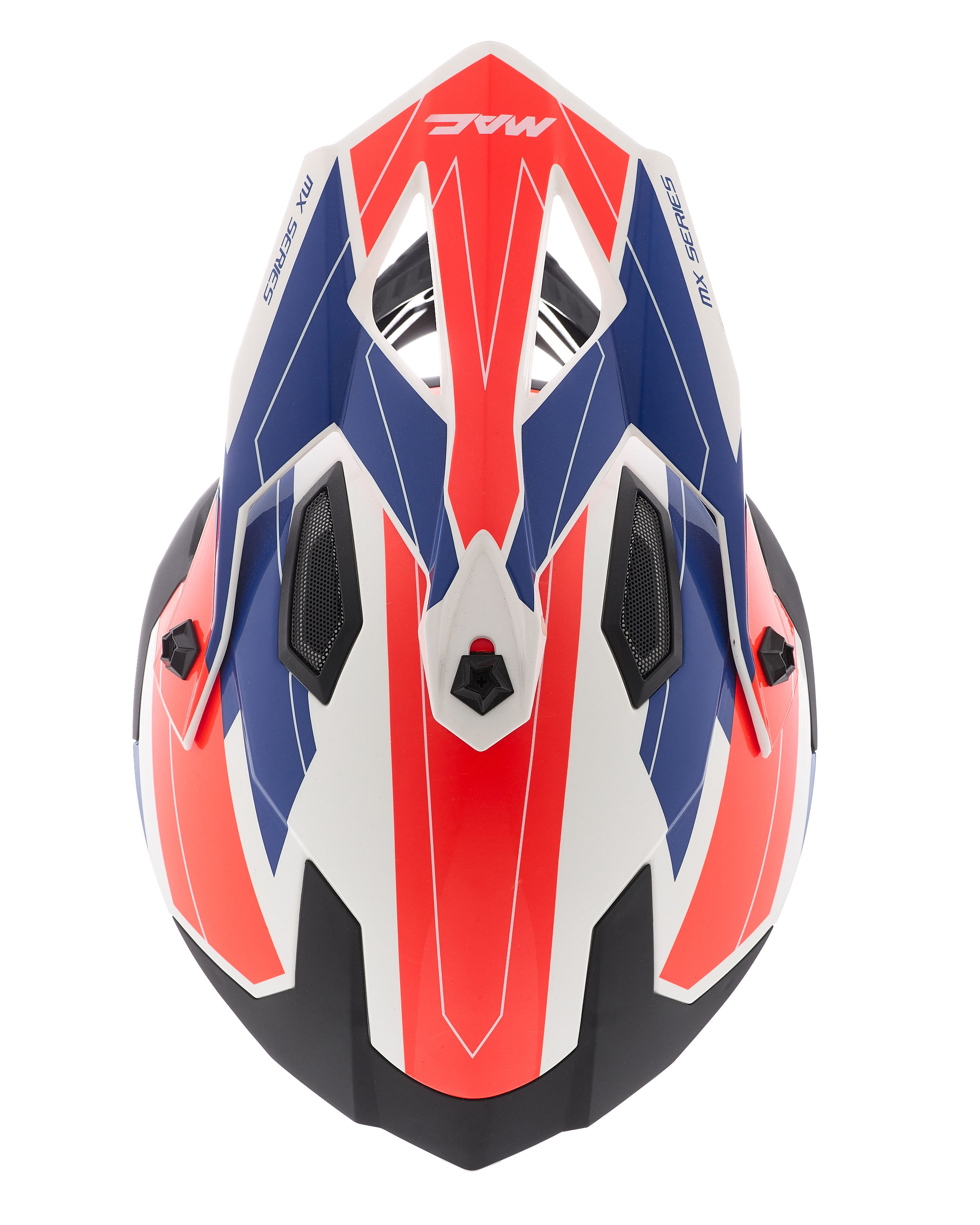 Casco MAC 609 Virtus Flash Azul / Blanco / Brillo