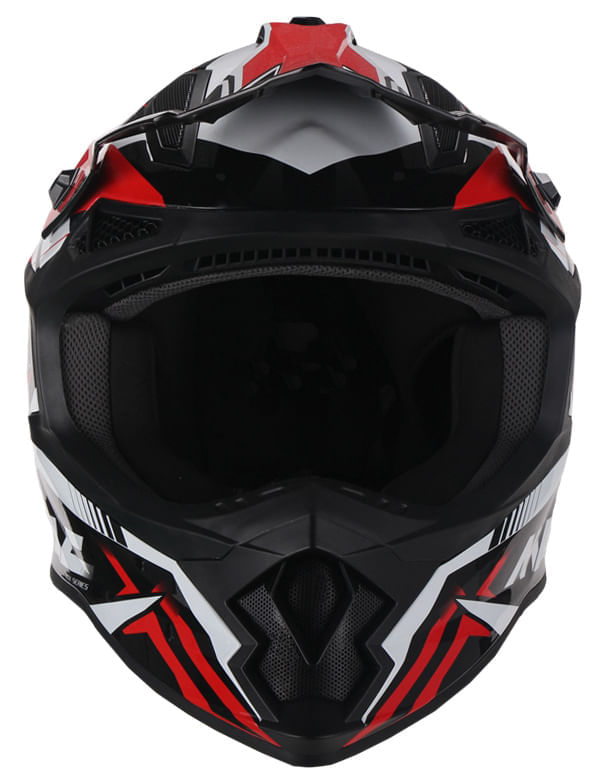 Casco MAC 609 Virtus Sharp Blanco / Negro / Brillo