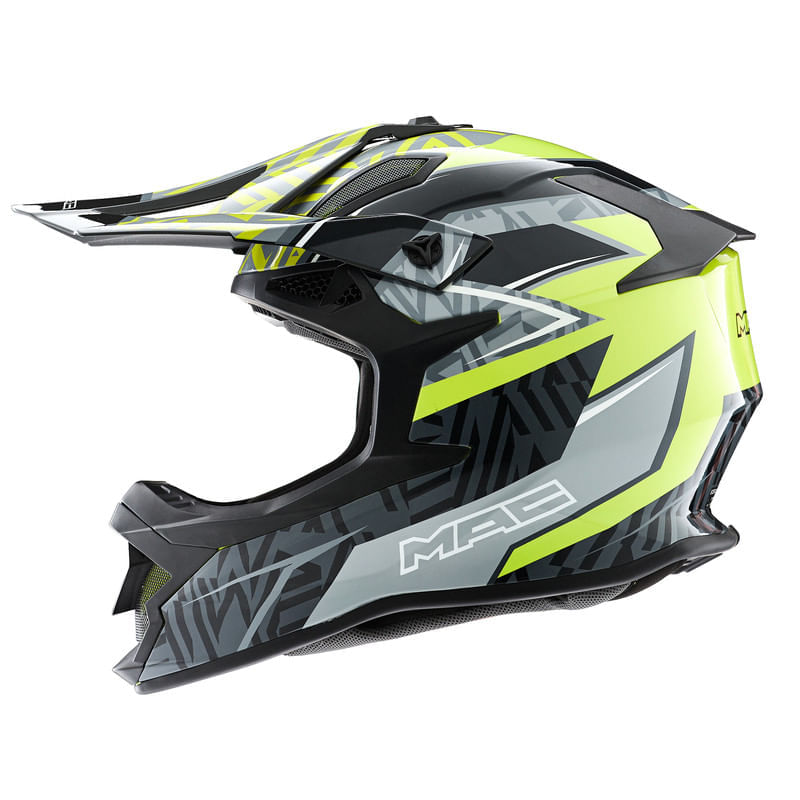 Casco MAC 609 Virtus Ressod Amarillo / Gris / Brillo