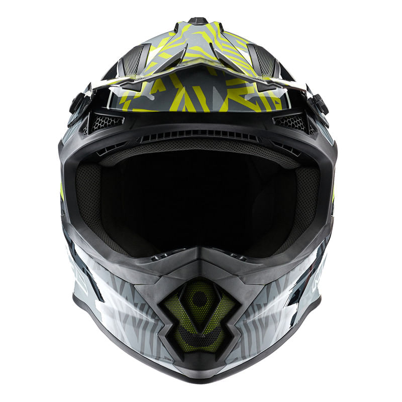 Casco MAC 609 Virtus Ressod Amarillo / Gris / Brillo