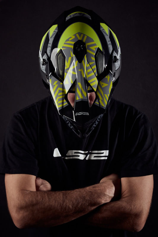 Casco MAC 609 Virtus Ressod Amarillo / Gris / Brillo