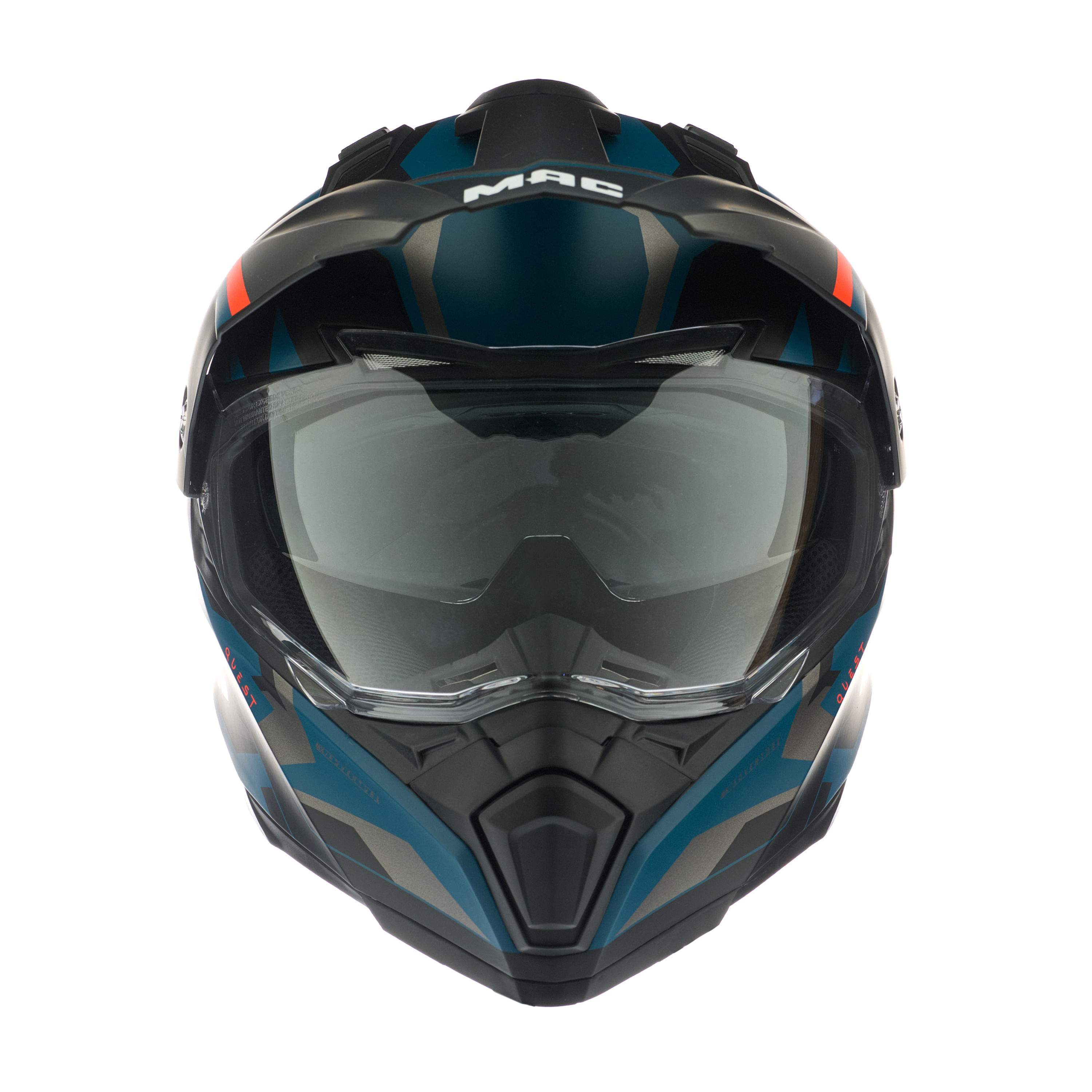 Casco MAC 060 Quest Polox Azul / Gris / Mate