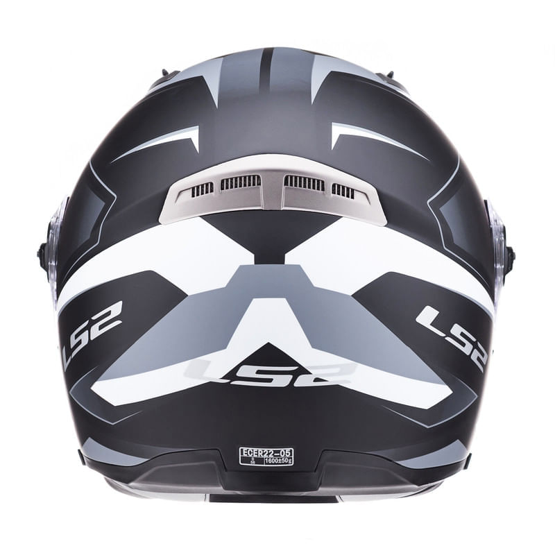 Casco LS2 370 Easy Stripe Blanco / Negro / Mate