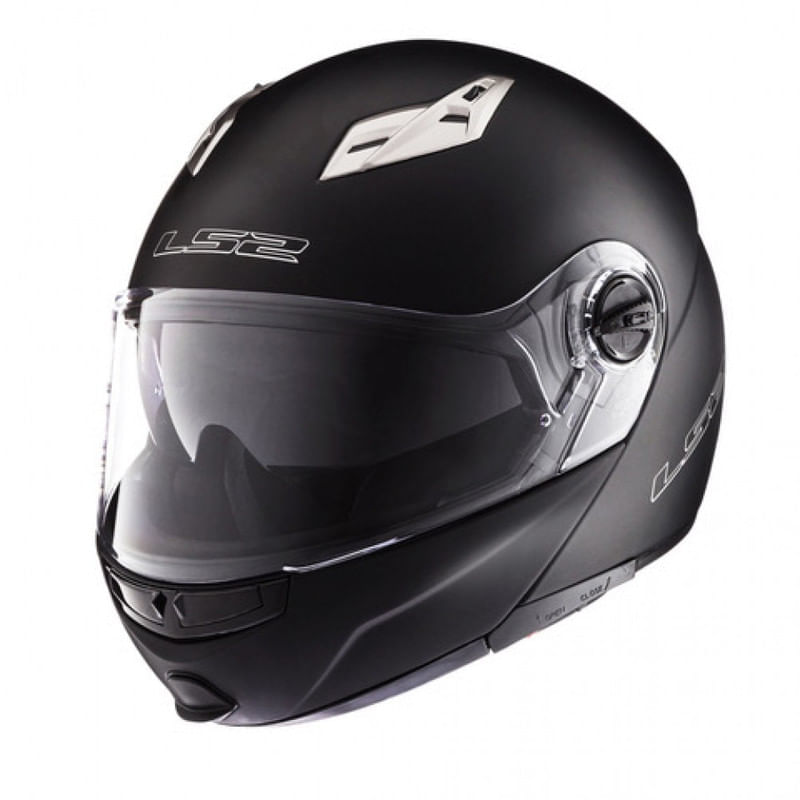 Casco LS2 370 Easy Solid Negro / Brillo