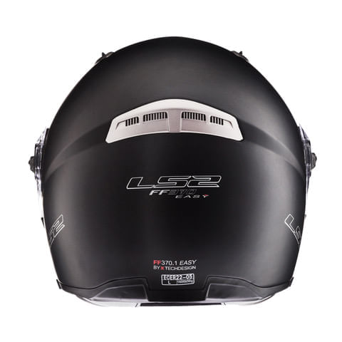 Casco LS2 370 Easy Solid Negro / Brillo