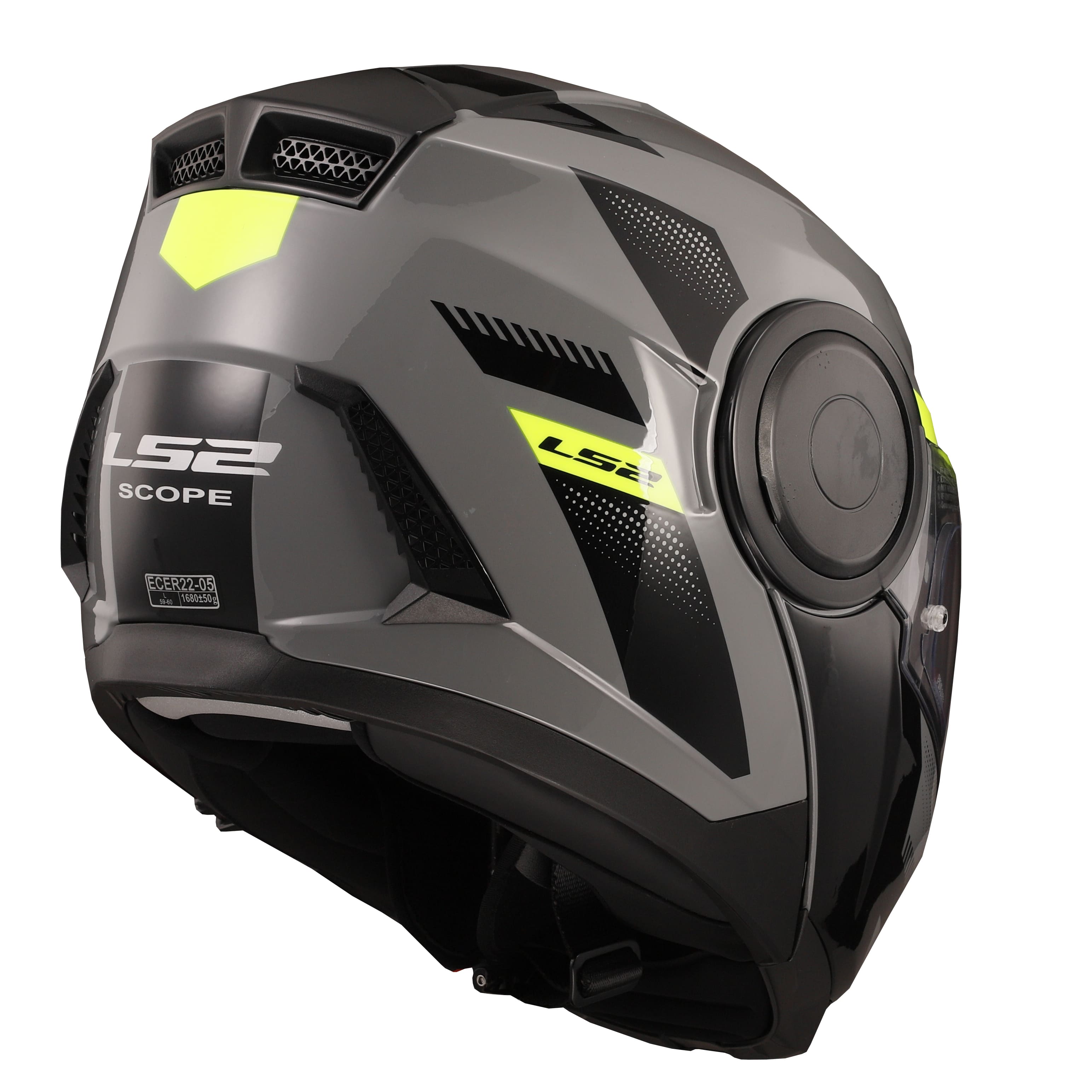 Casco LS2 902 Scope Max Amarillo / Gris / Brillo