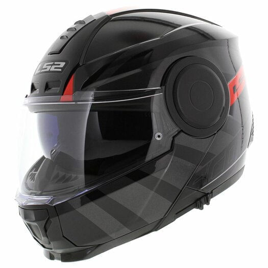 Casco LS2 902 Scope Hamr Negro / Rojo / Brillo