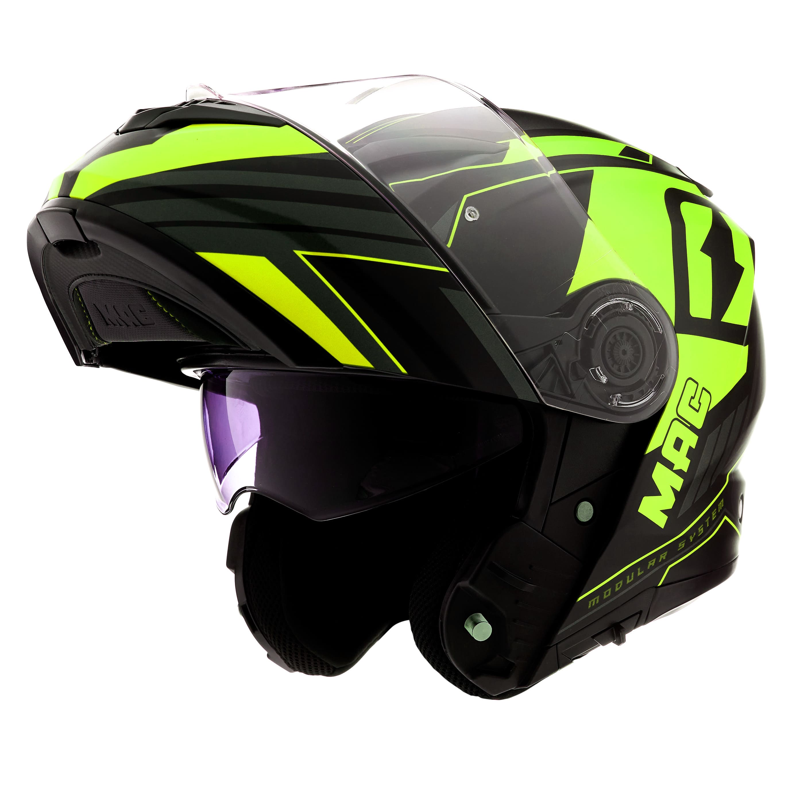 Casco MAC 908 Rock Ray Amarillo / Negro / Mate