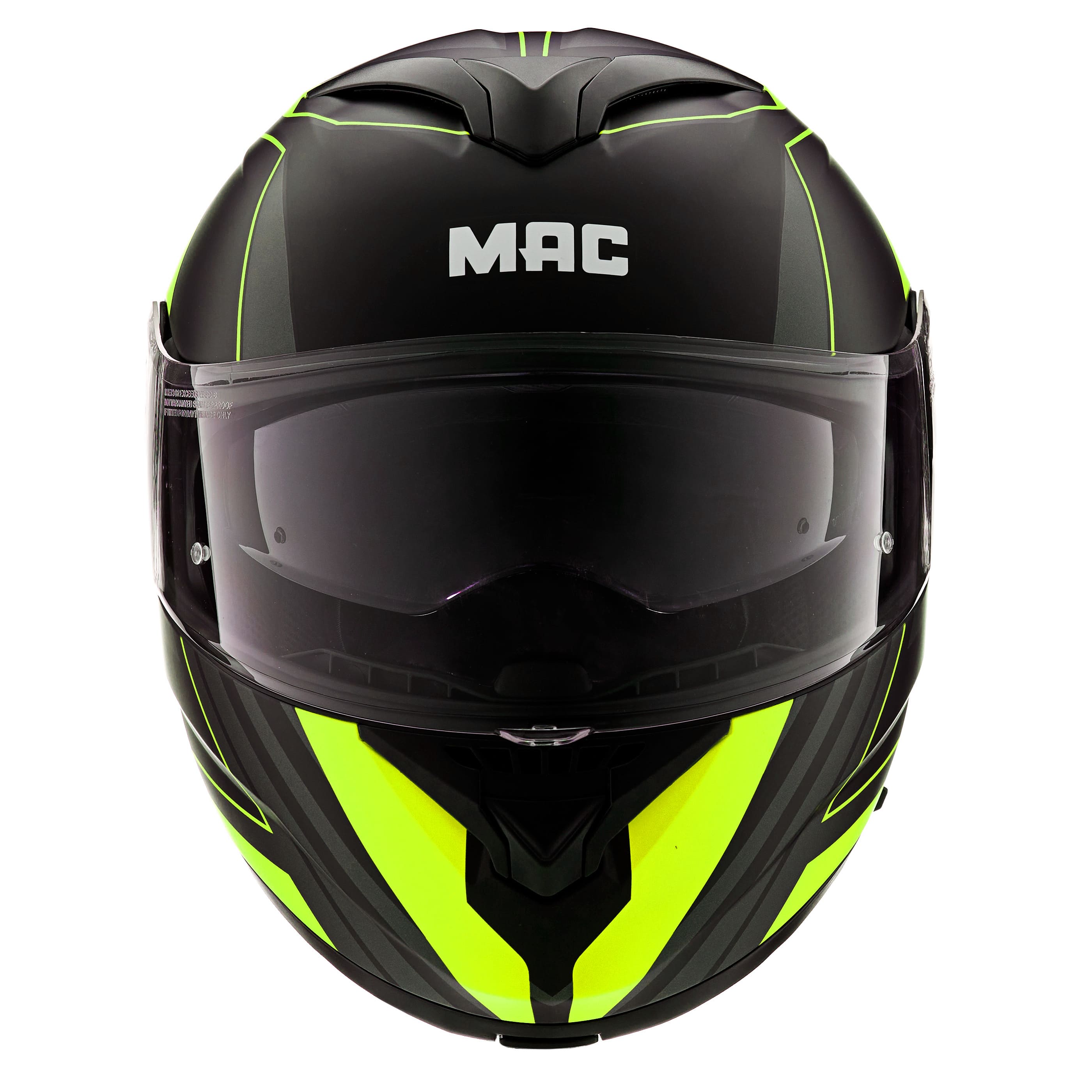 Casco MAC 908 Rock Ray Amarillo / Negro / Mate