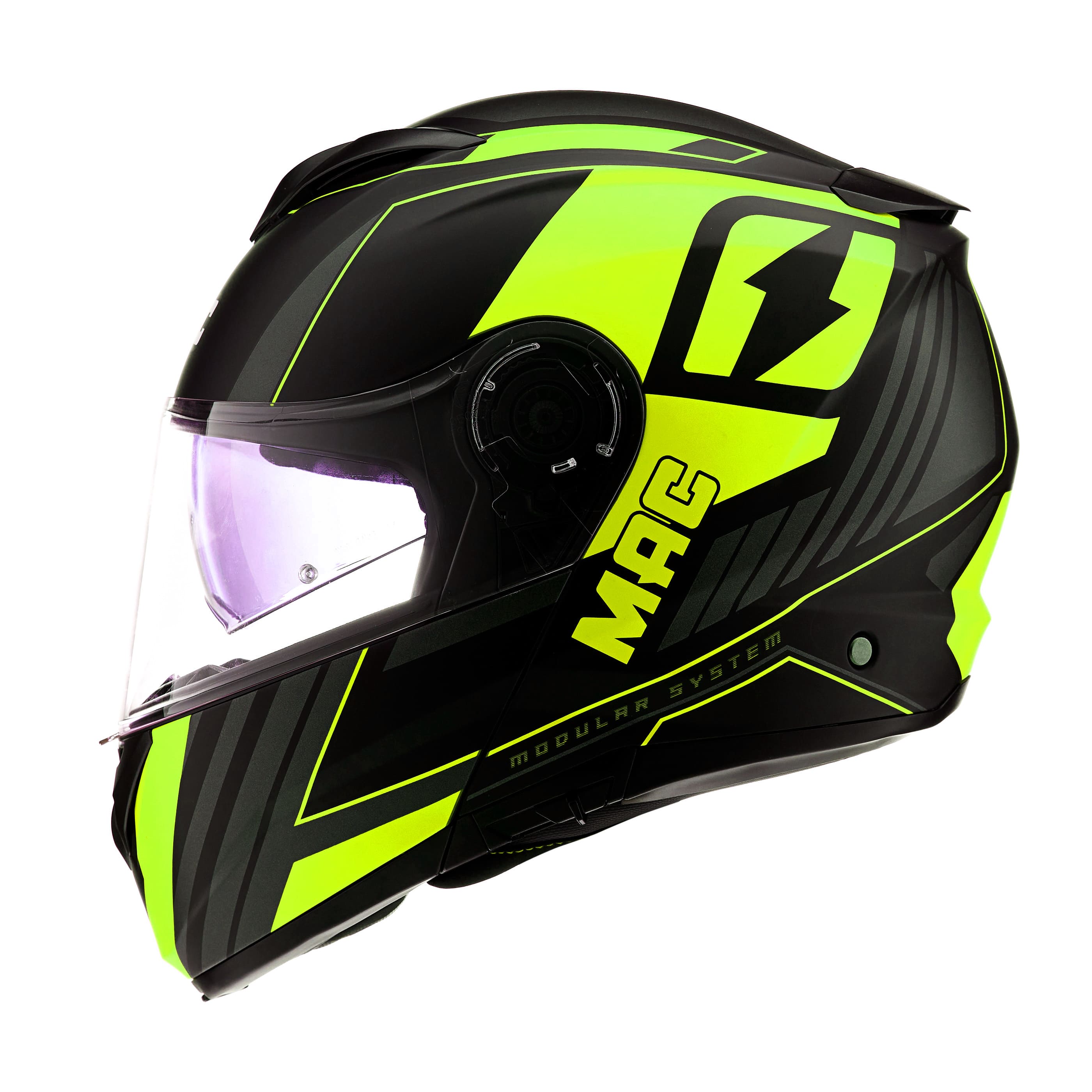 Casco MAC 908 Rock Ray Amarillo / Negro / Mate