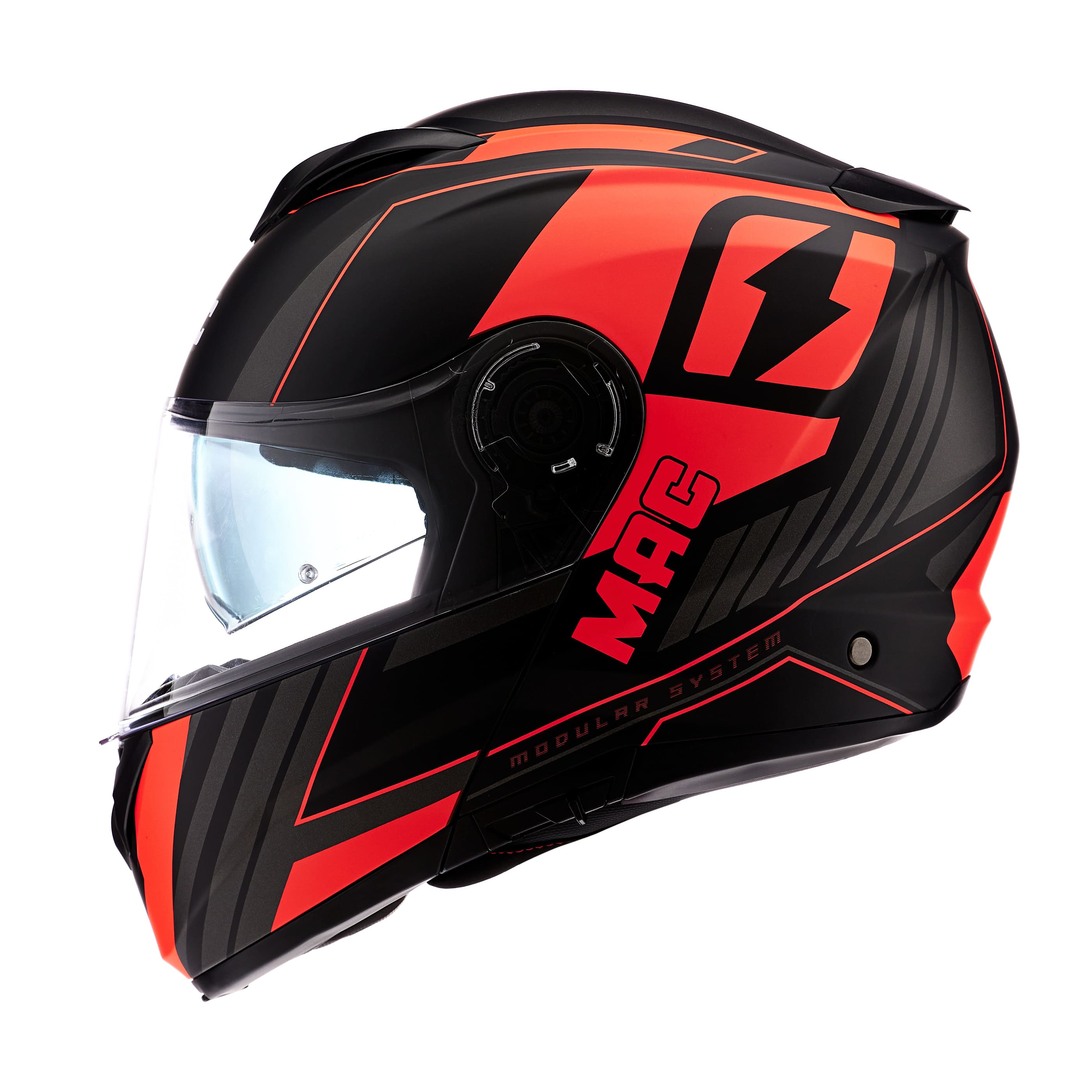 Casco MAC 908 Rock Ray Naranja / Negro / Mate