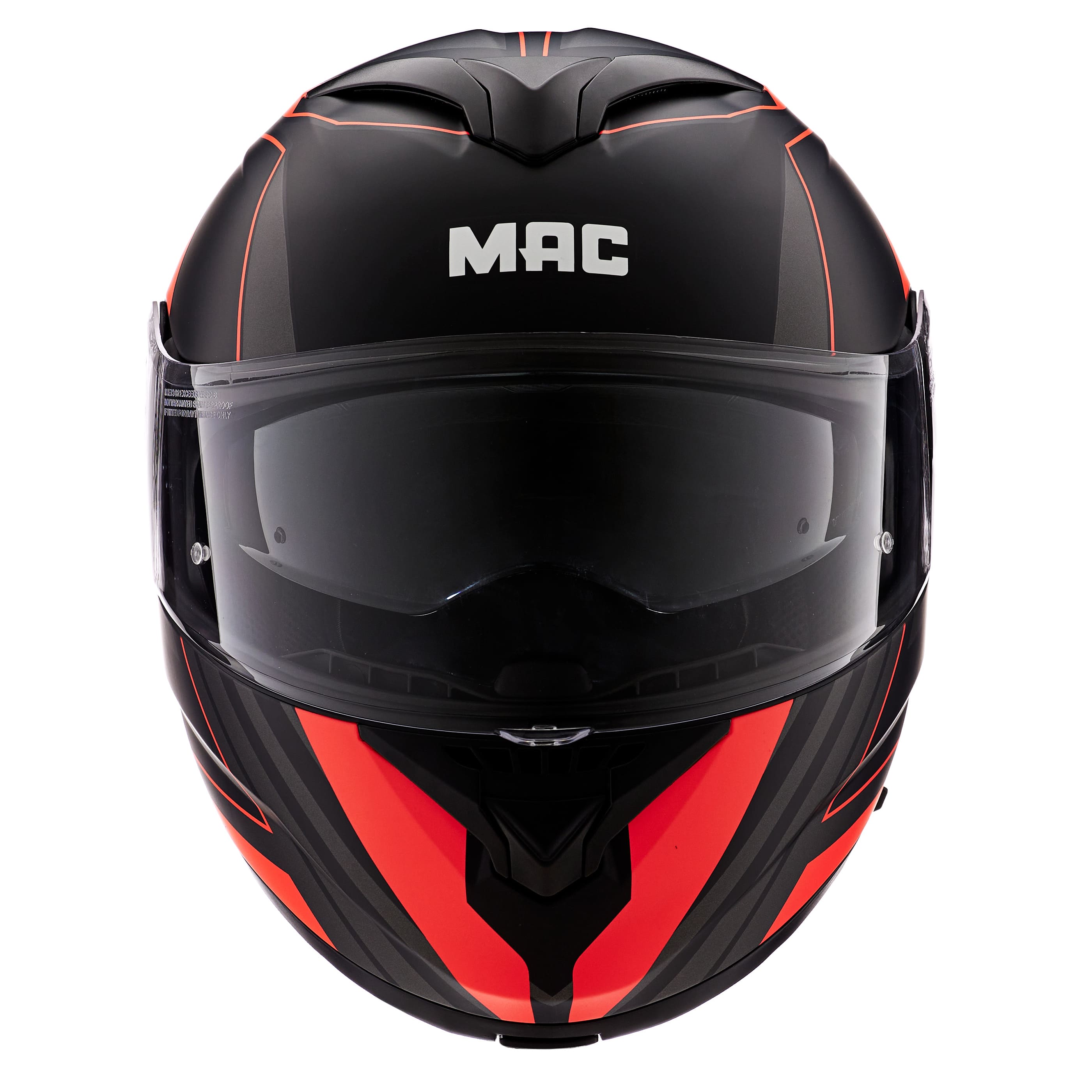 Casco MAC 908 Rock Ray Naranja / Negro / Mate