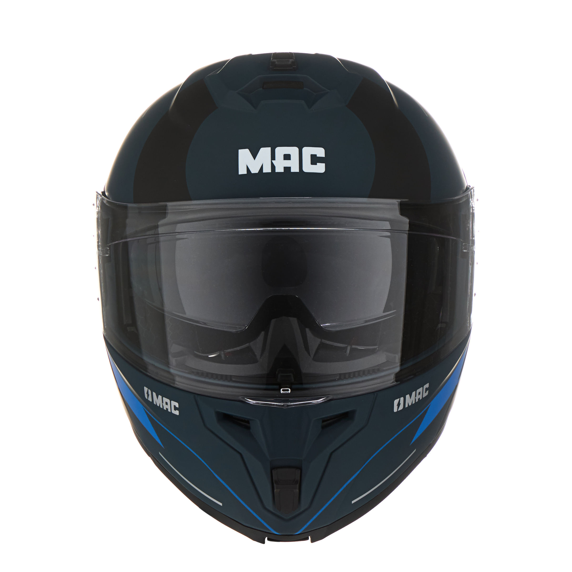Casco MAC 166 Blaze Tramak Negro / Azul / Mate