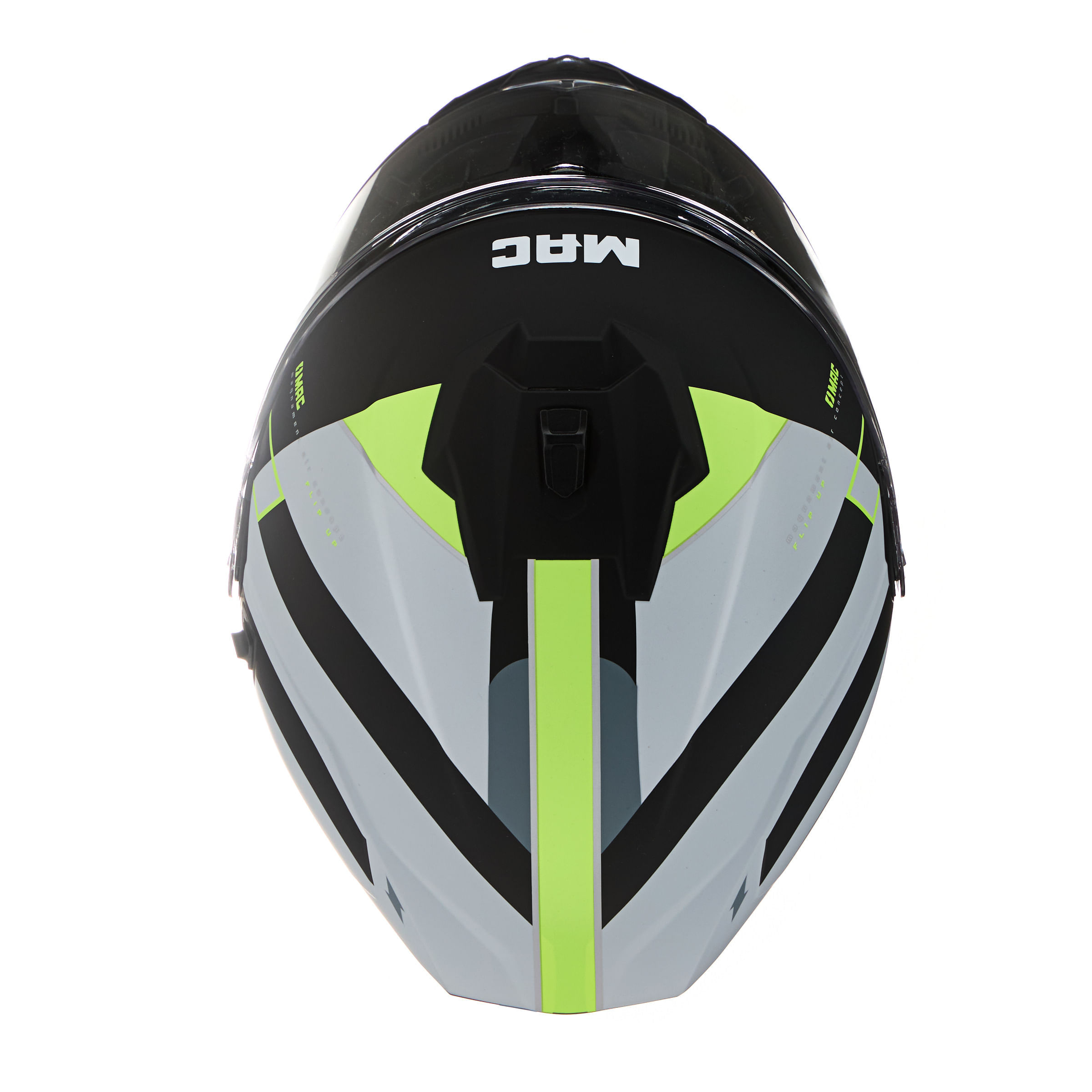 Casco MAC 166 Blaze Arkad Gris / Amarillo / Mate
