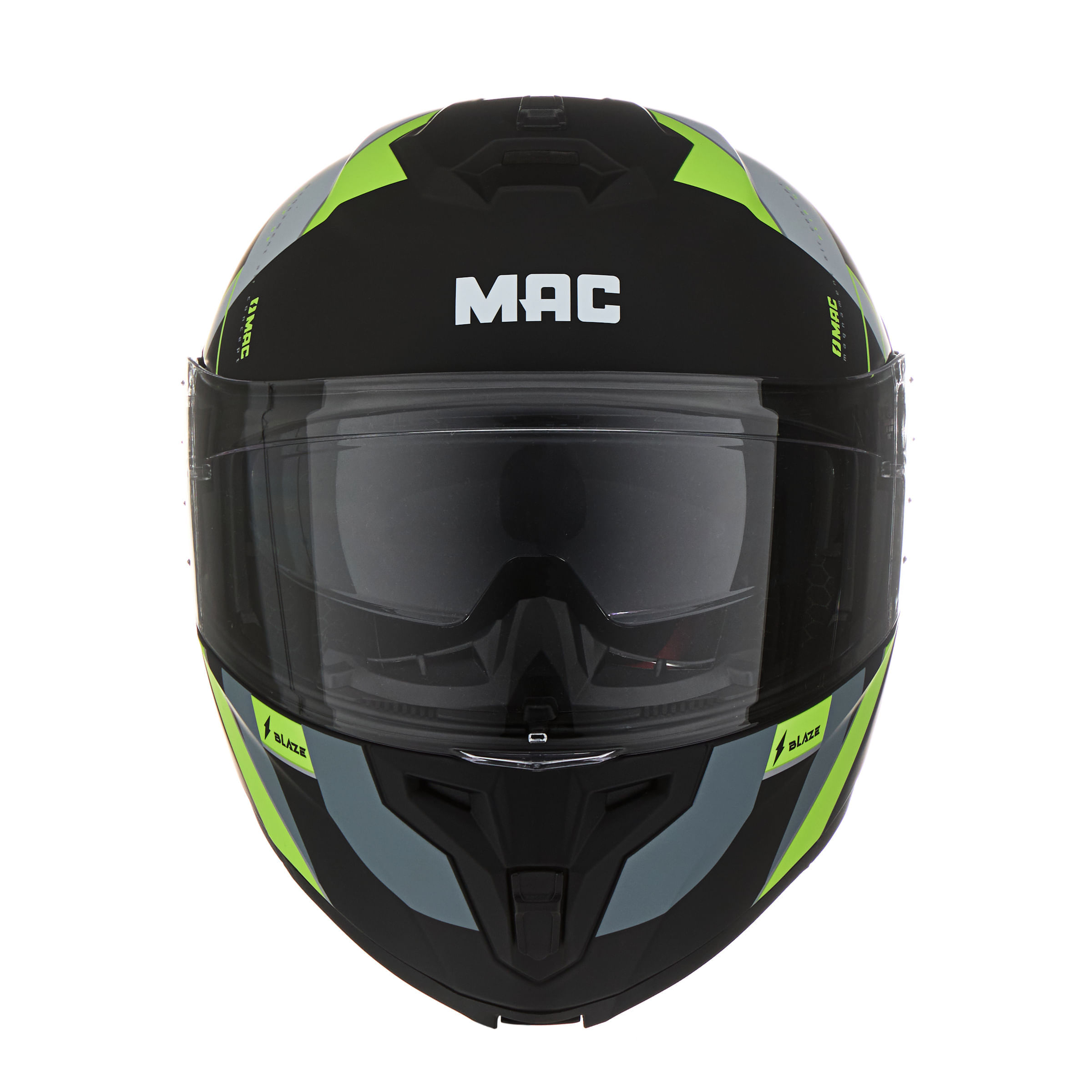 Casco MAC 166 Blaze Arkad Gris / Amarillo / Mate