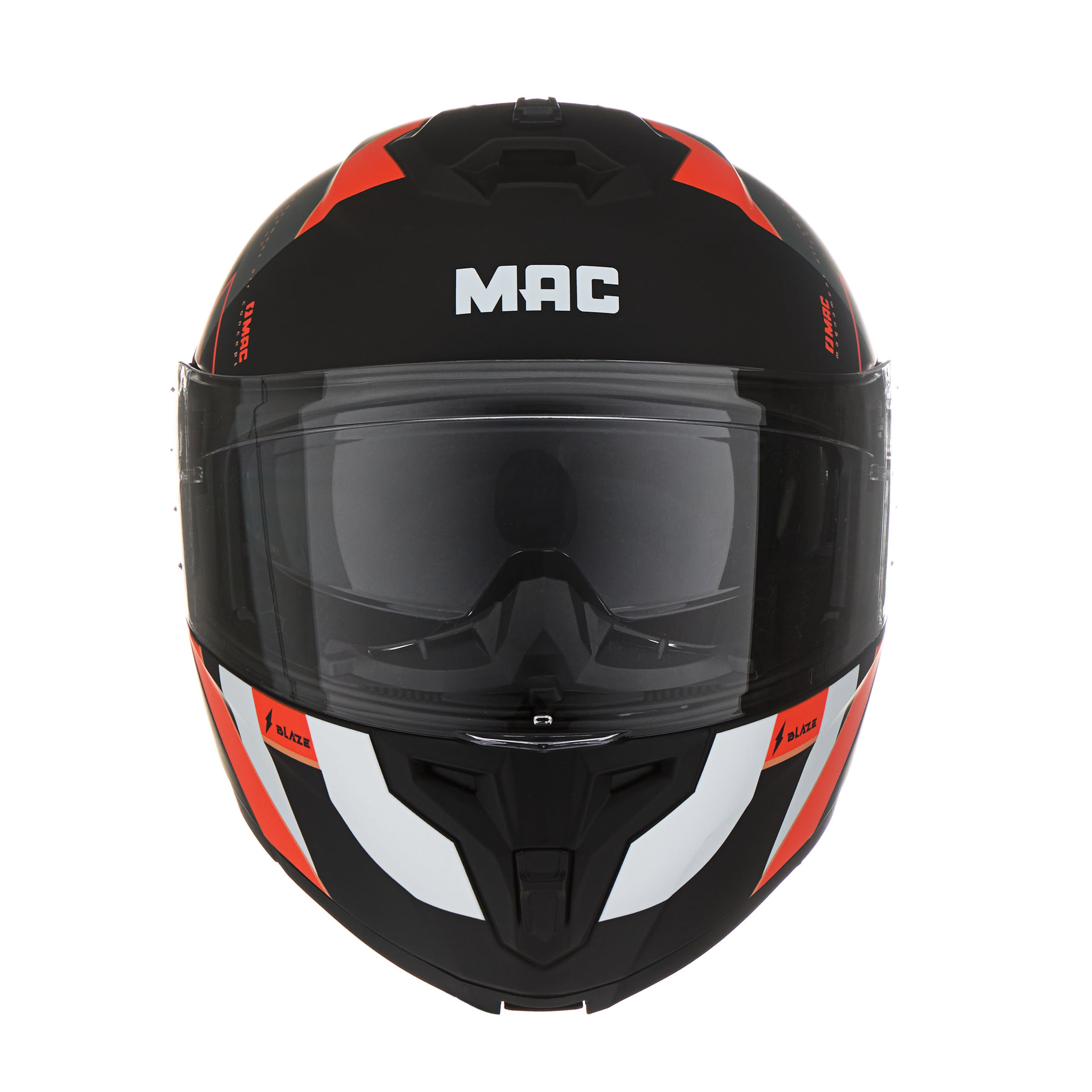Casco MAC 166 Blaze Arkad Negro / Rojo / Mate