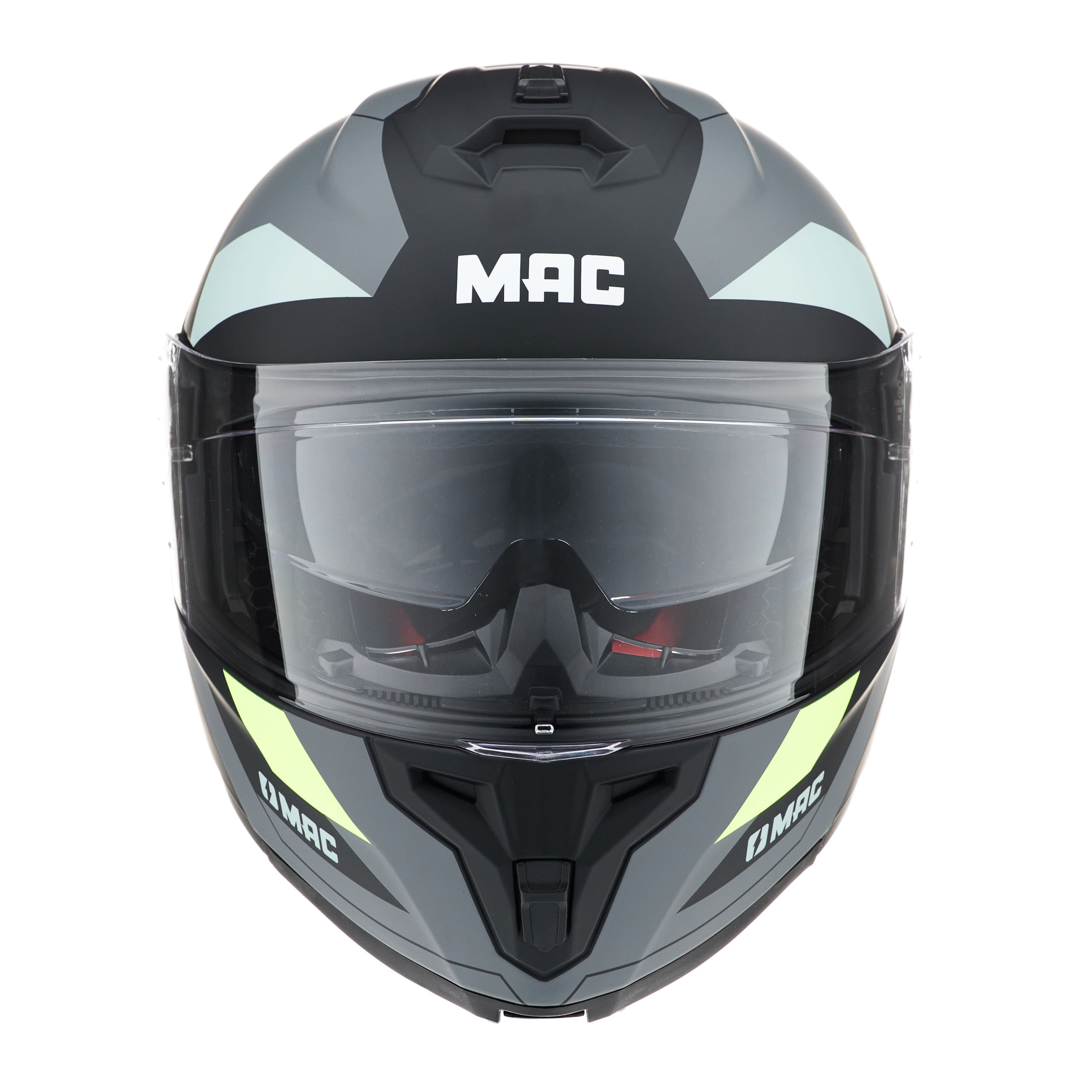 Casco MAC 166 Blaze Gewalt Gris / Amarillo / Mate