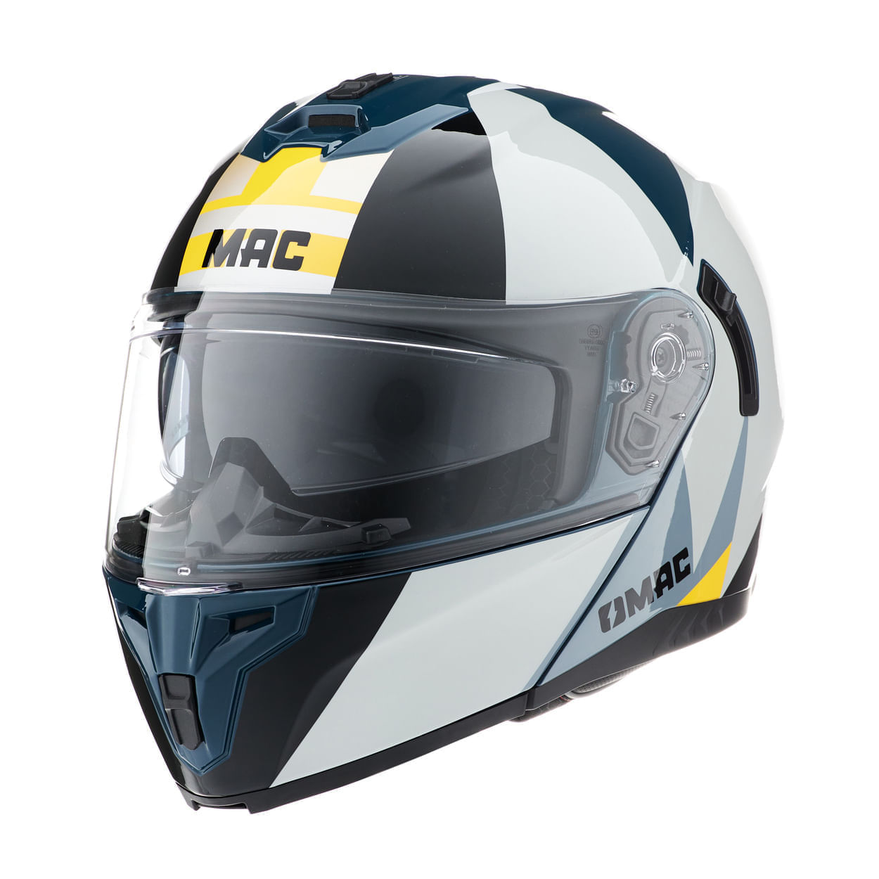Casco MAC 166 Blaze Monarch Negro / Gris / Brillo
