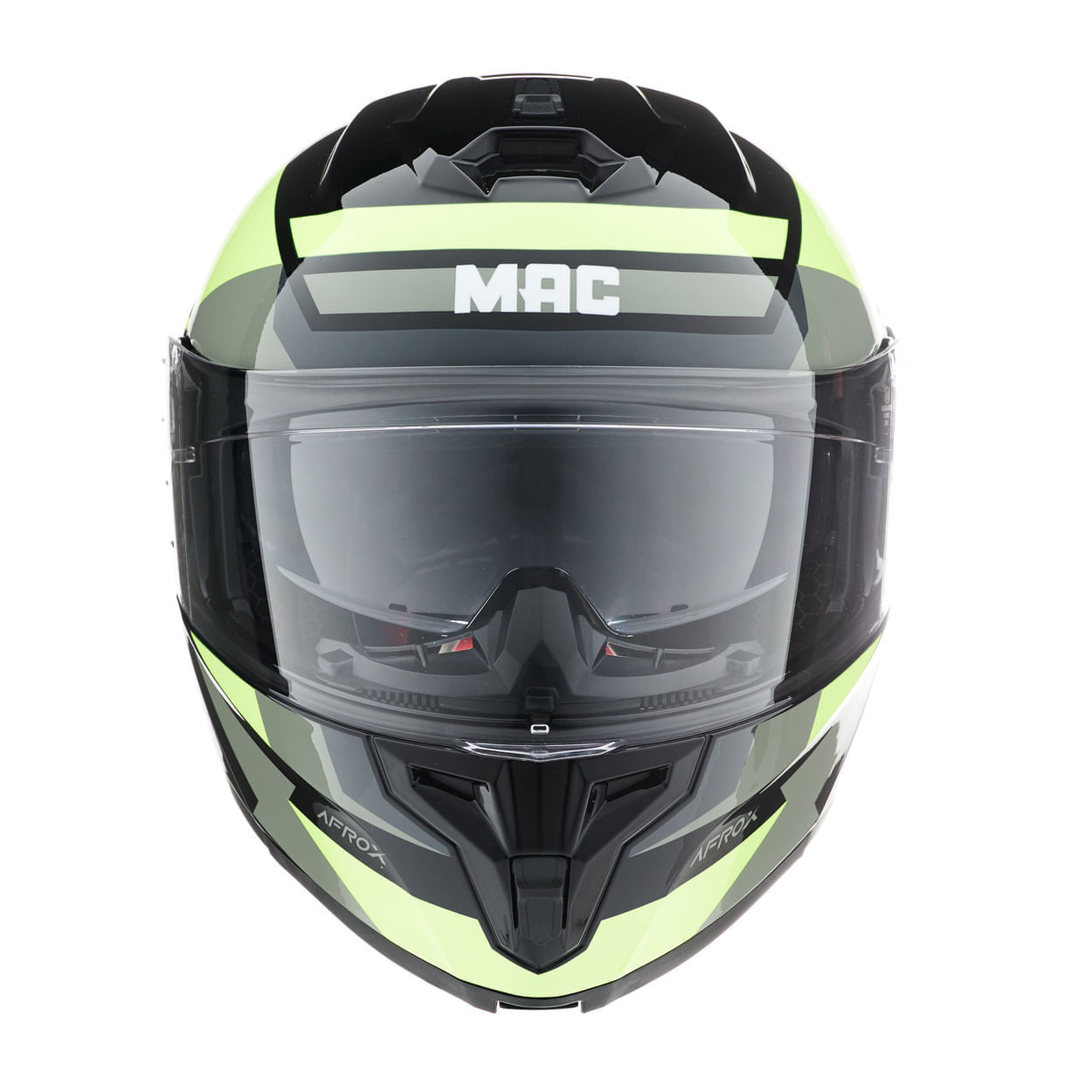 Casco MAC 166 Blaze Afrox Negro / Amarillo / Brillo