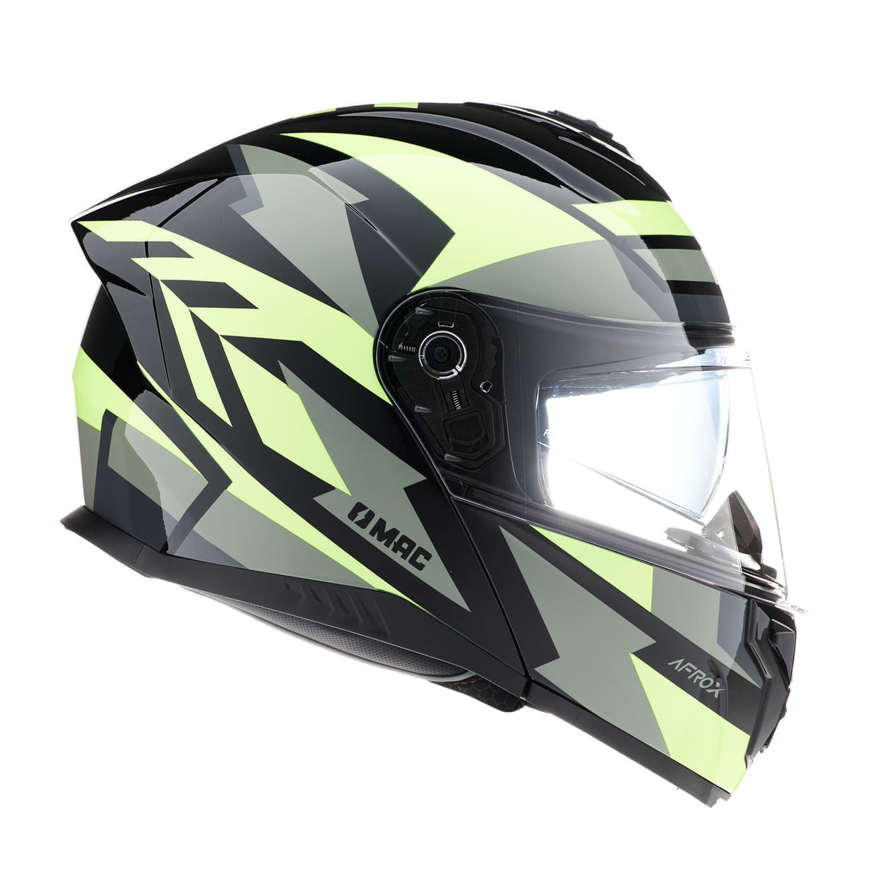 Casco MAC 166 Blaze Afrox Negro / Amarillo / Brillo