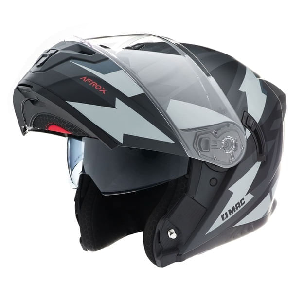 Casco MAC 166 Blaze Afrox Negro / Gris / Mate