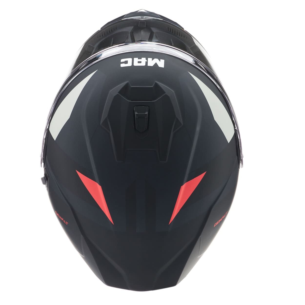 Casco MAC 166 Blaze Gewalt Negro / Rojo / Mate