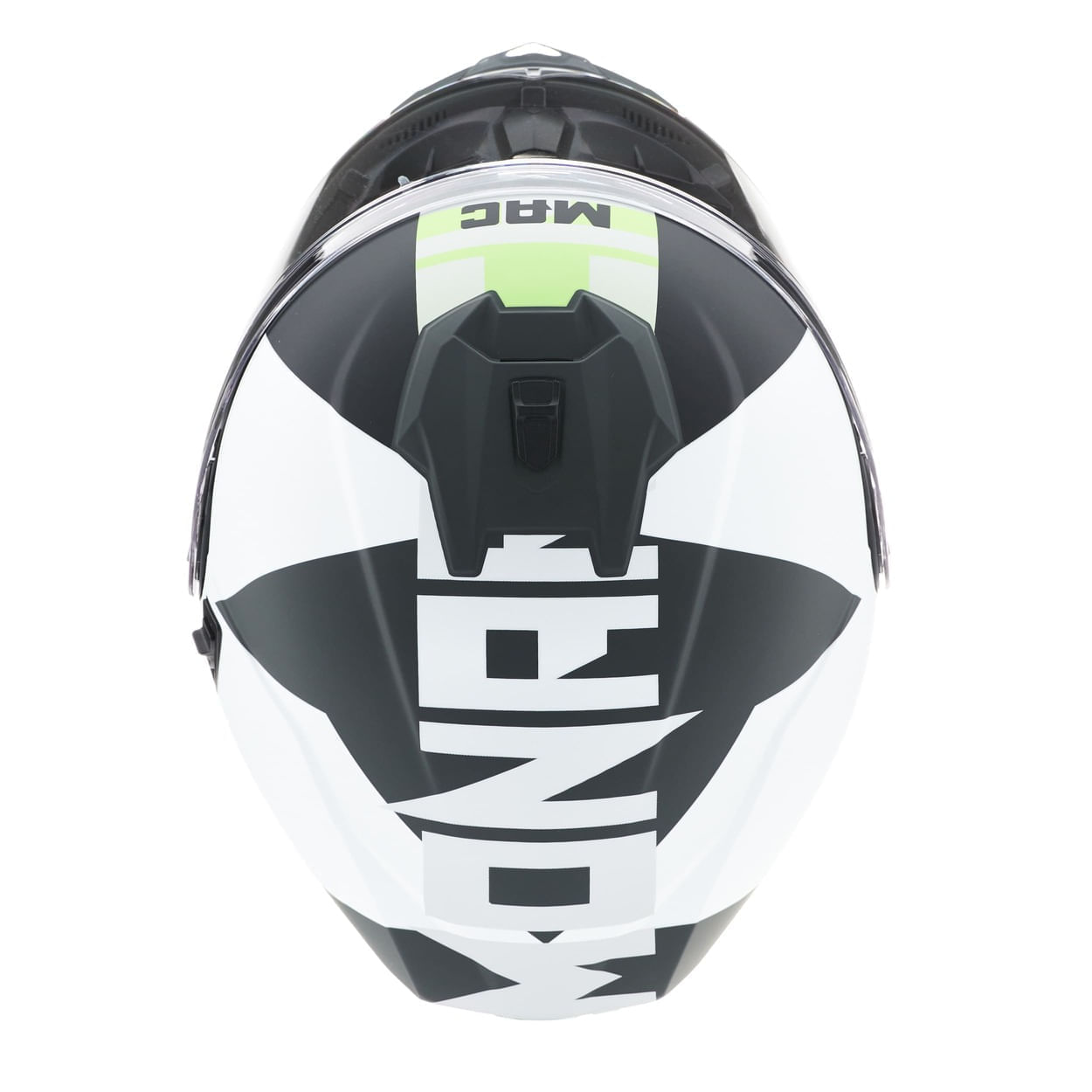 Casco MAC 166 Blaze Monarch Blanco / Amarillo / Mate