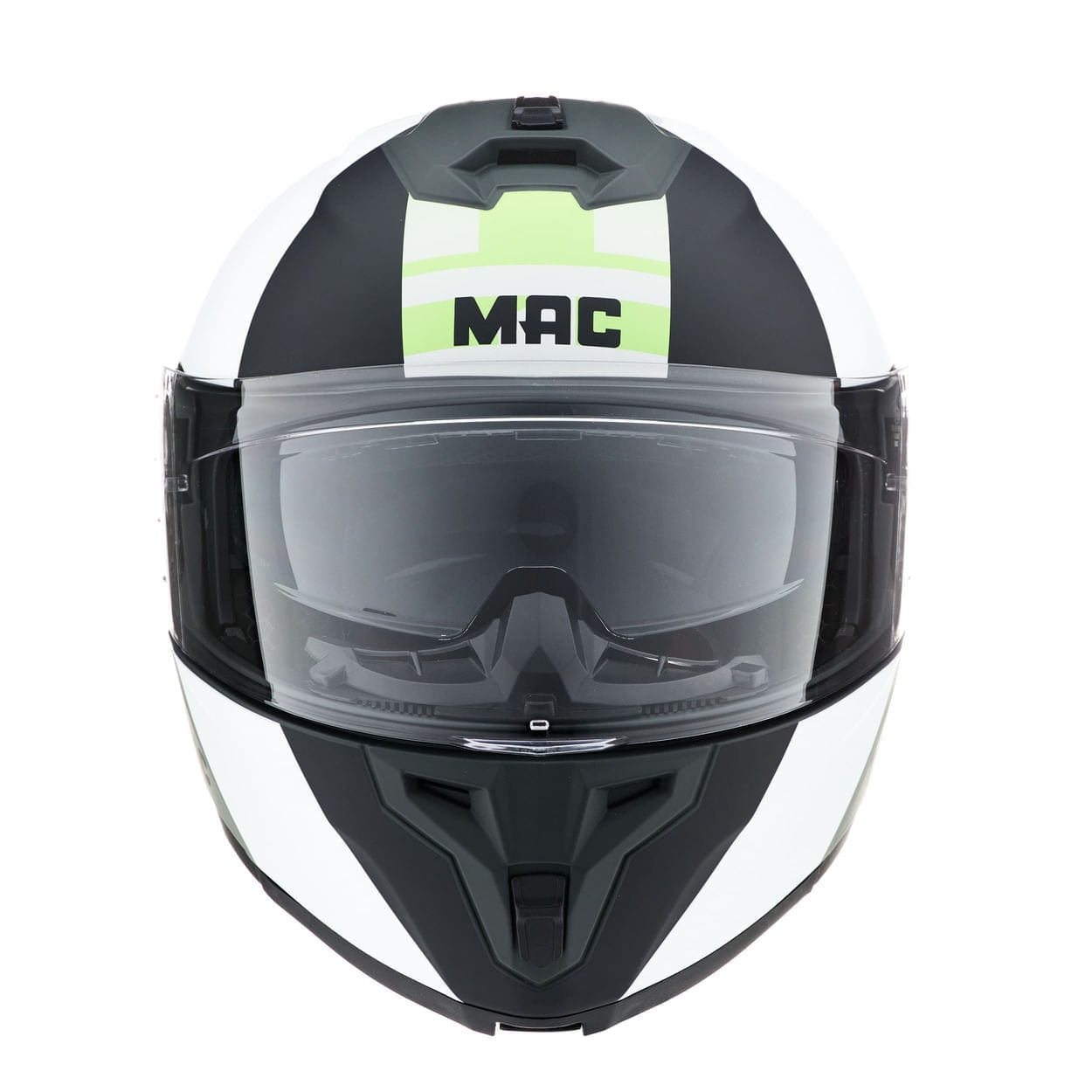 Casco MAC 166 Blaze Monarch Blanco / Amarillo / Mate