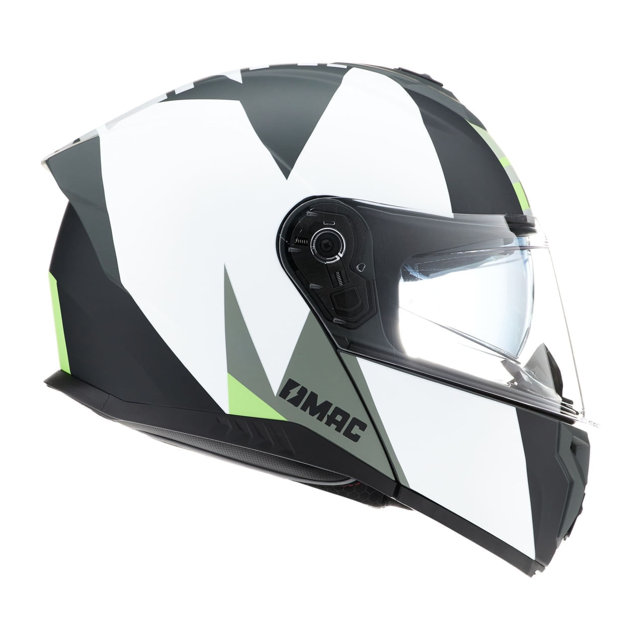 Casco MAC 166 Blaze Monarch Blanco / Amarillo / Mate