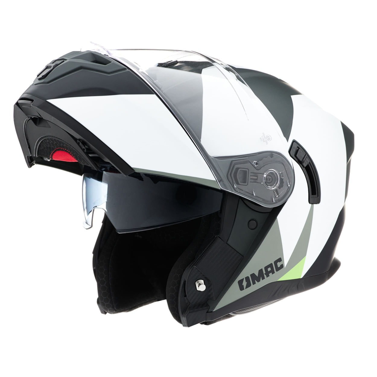 Casco MAC 166 Blaze Monarch Blanco / Amarillo / Mate
