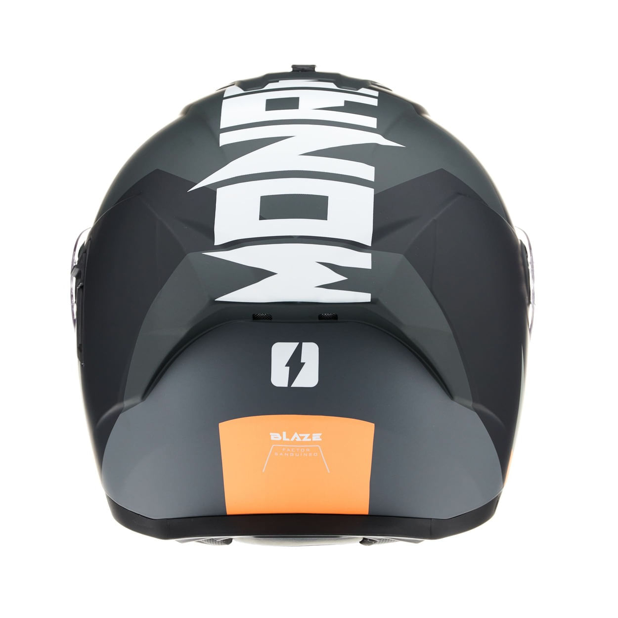 Casco MAC 166 Blaze Monarch Negro / Naranja / Mate