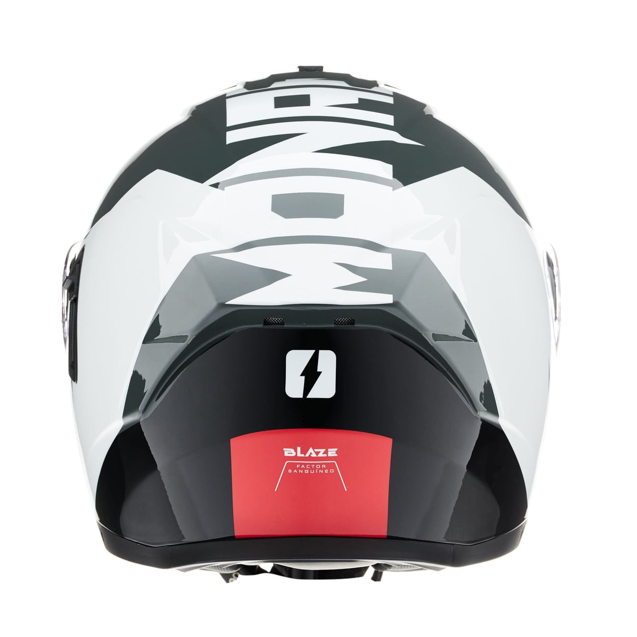Casco MAC 166 Blaze Monarch  Gris / Rojo / Brillo
