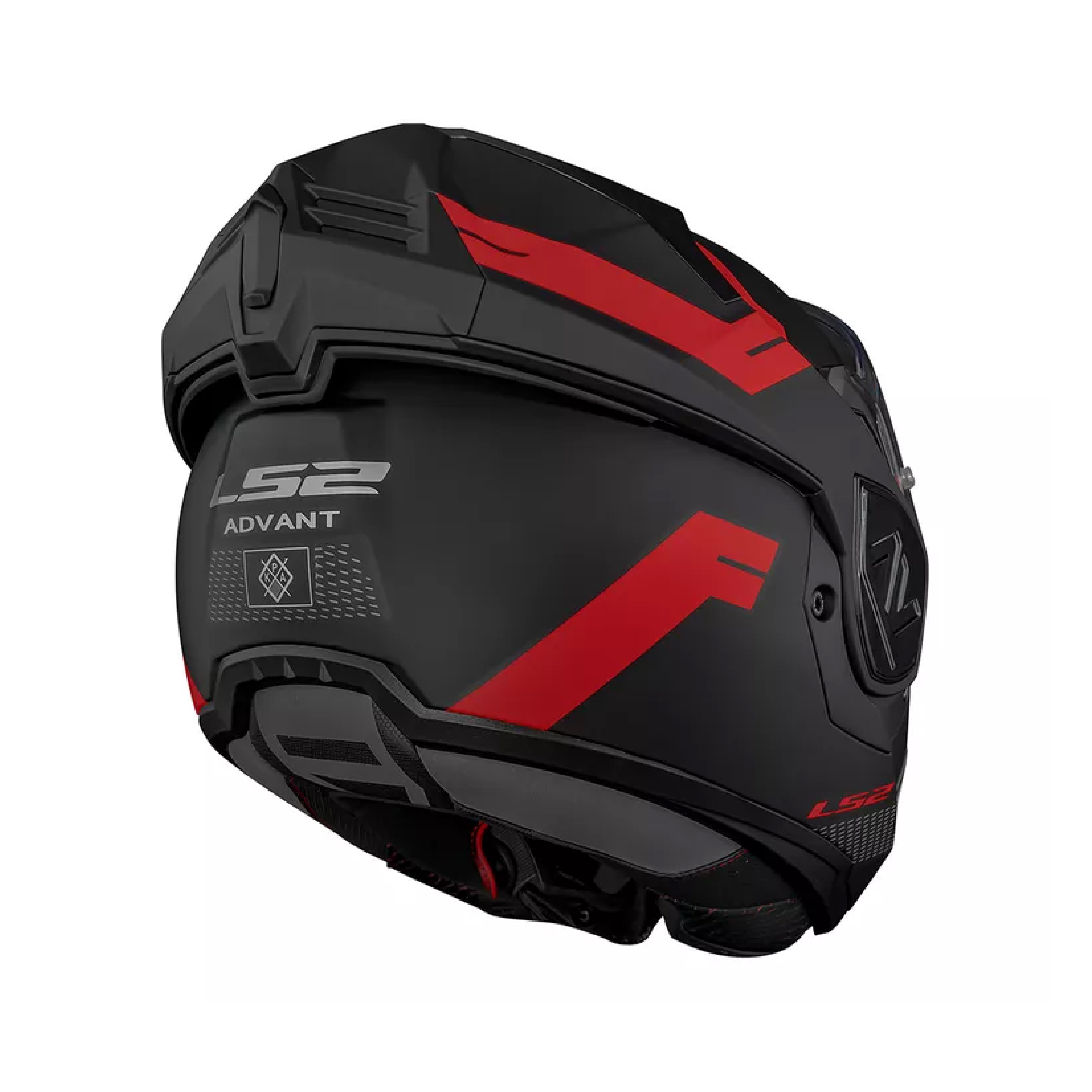 Casco LS2 906 Advant Bend Negro / Rojo / Mate