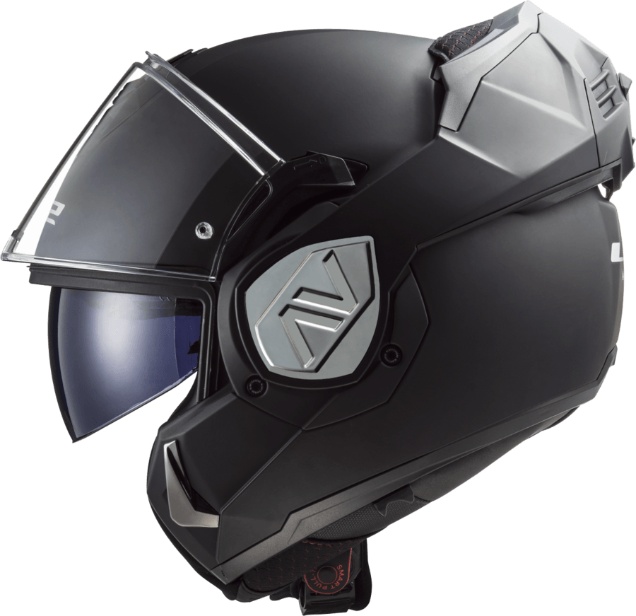 Casco LS2 906 Advant Solid Cromado Negro / Gris / Mate