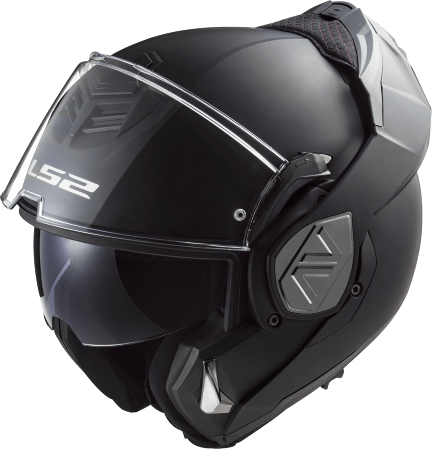 Casco LS2 906 Advant Solid Cromado Negro / Gris / Mate