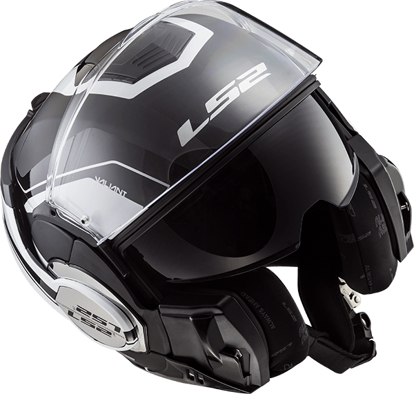 Casco LS2 399 Valiant Lumen Blanco / Negro / Brillo