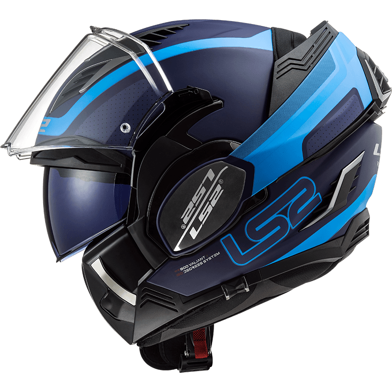 Casco LS2 900 Valiant II Orbit Azul / Mate