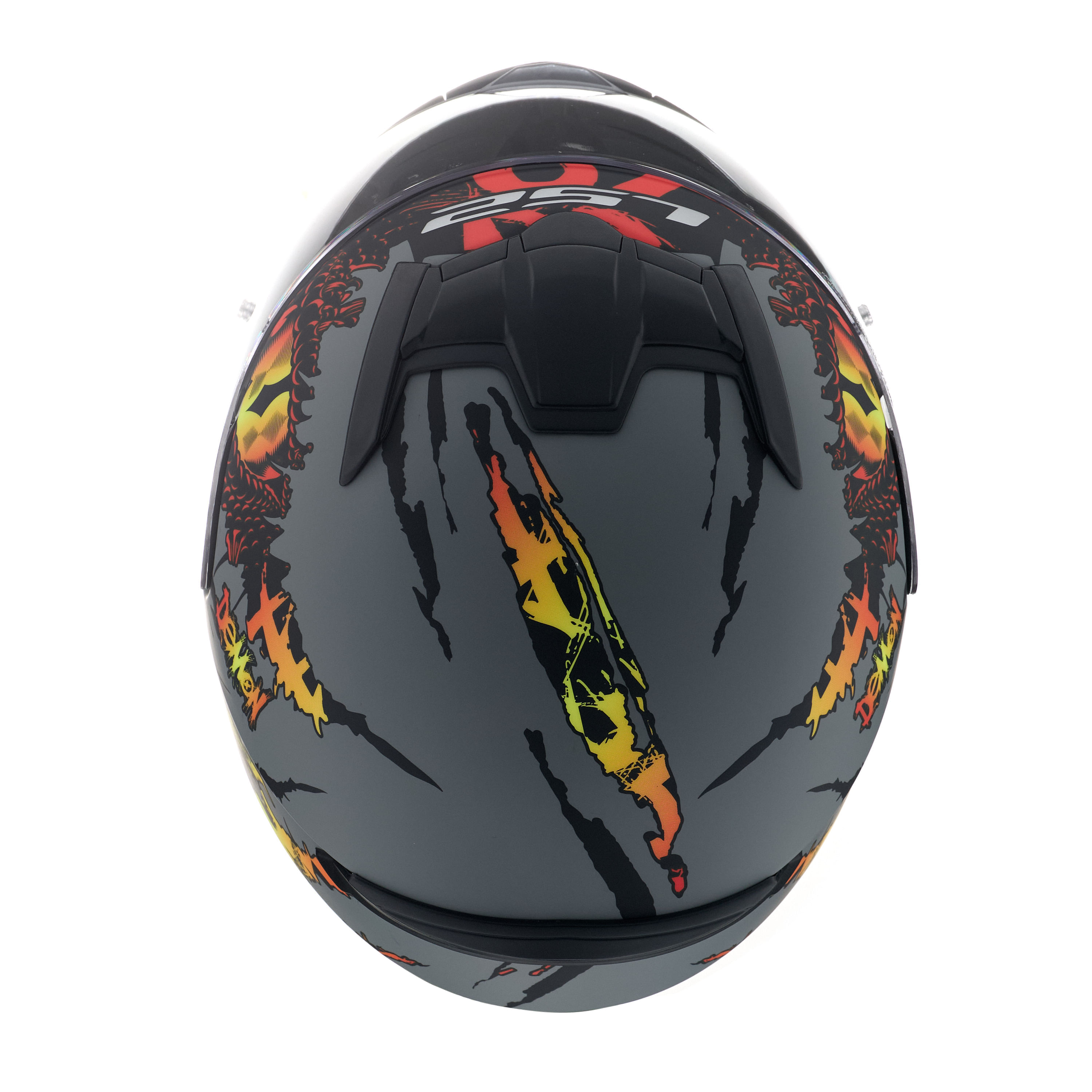 Casco LS2 352 Rookie Demon Gris / Rojo / Mate