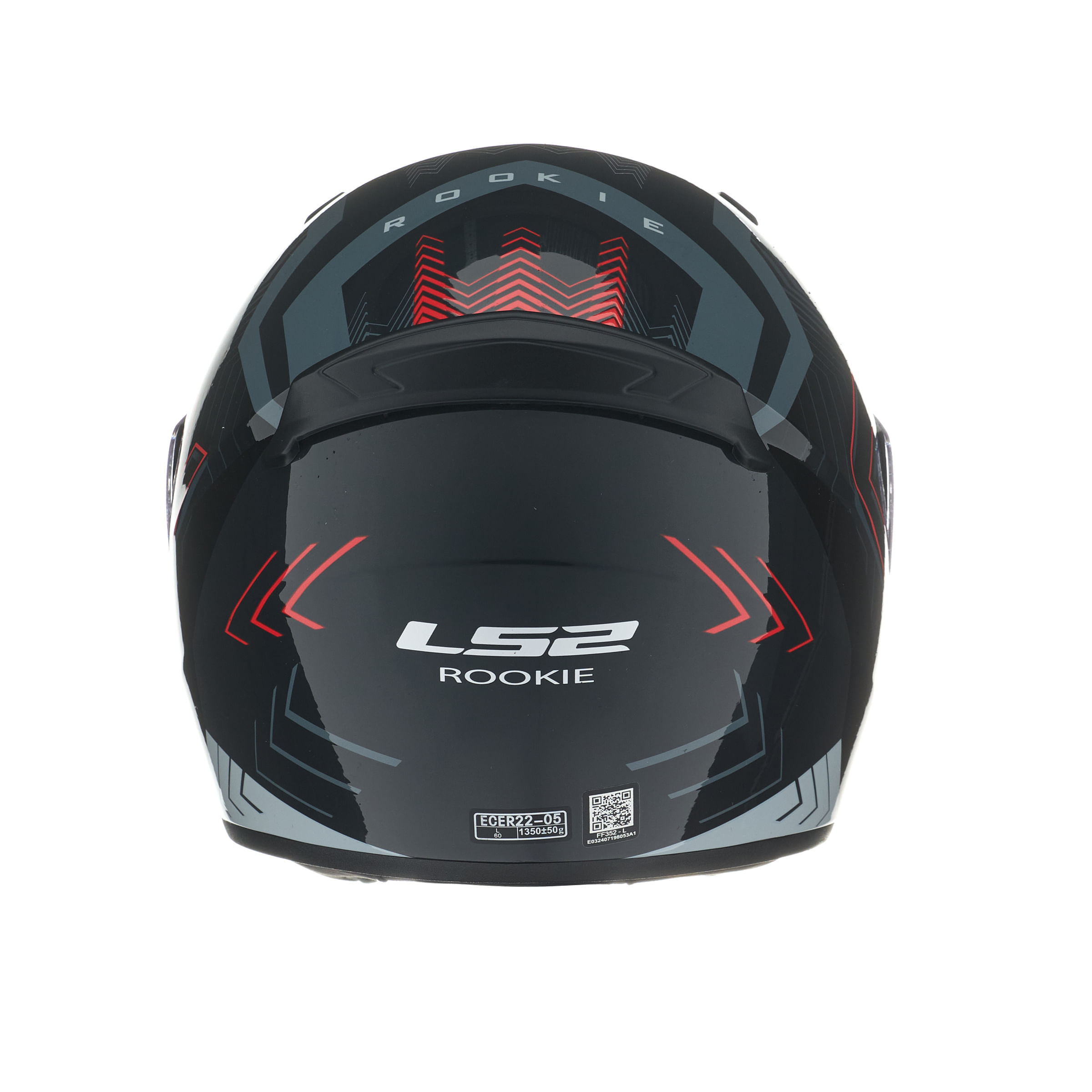Casco LS2 352 Rookie Garr Negro / Rojo / Mate