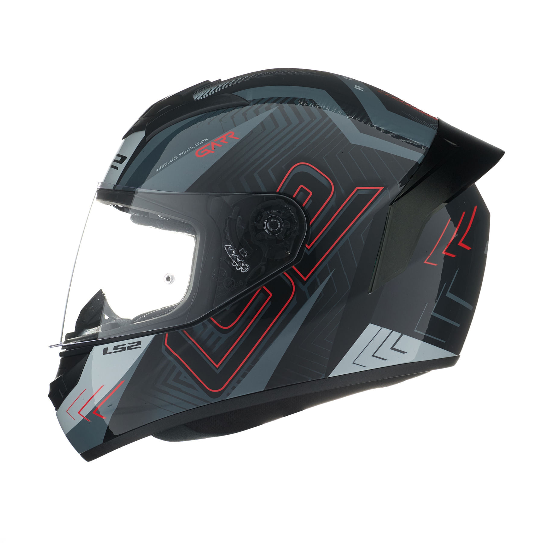 Casco LS2 352 Rookie Garr Negro / Rojo / Mate