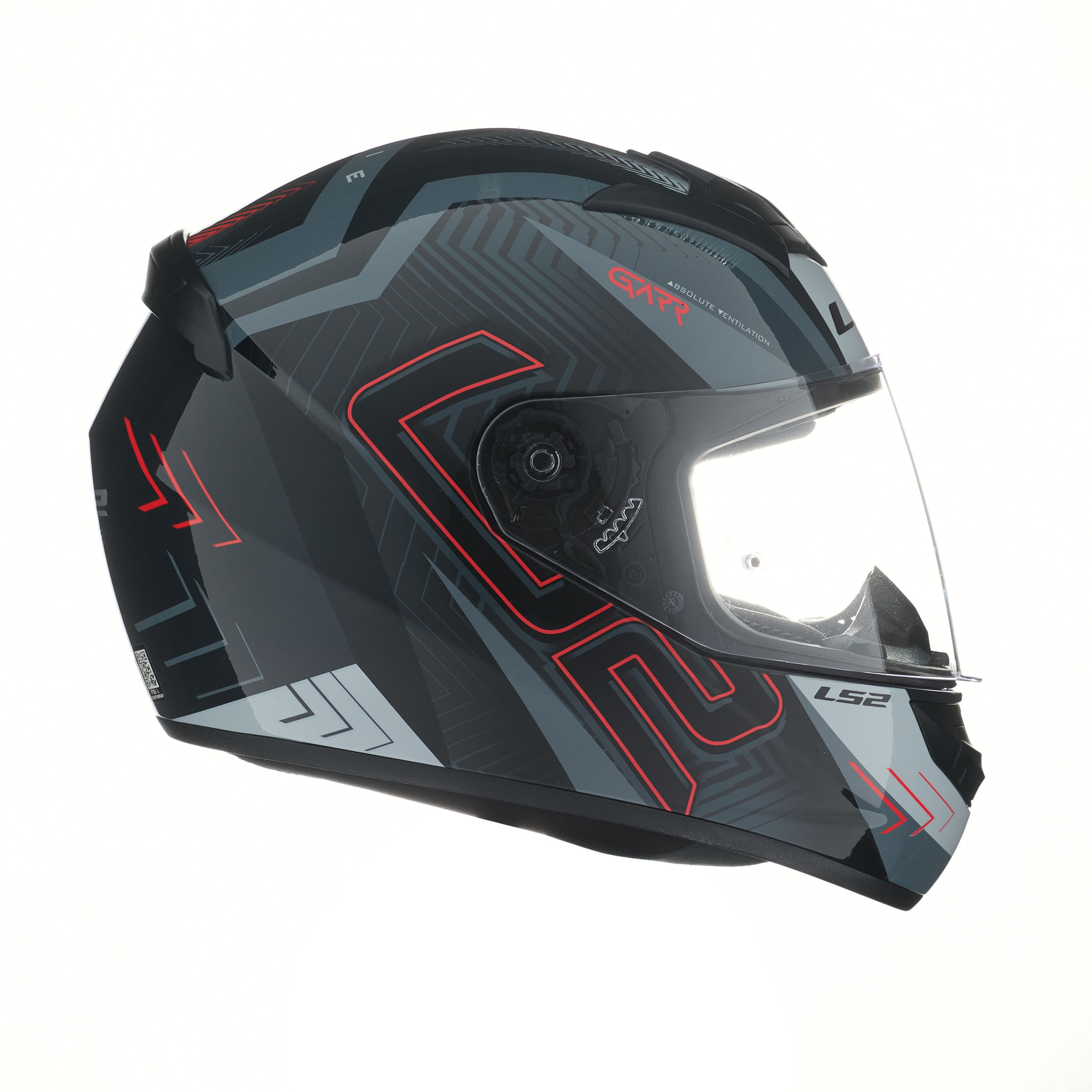 Casco LS2 352 Rookie Garr Negro / Rojo / Mate