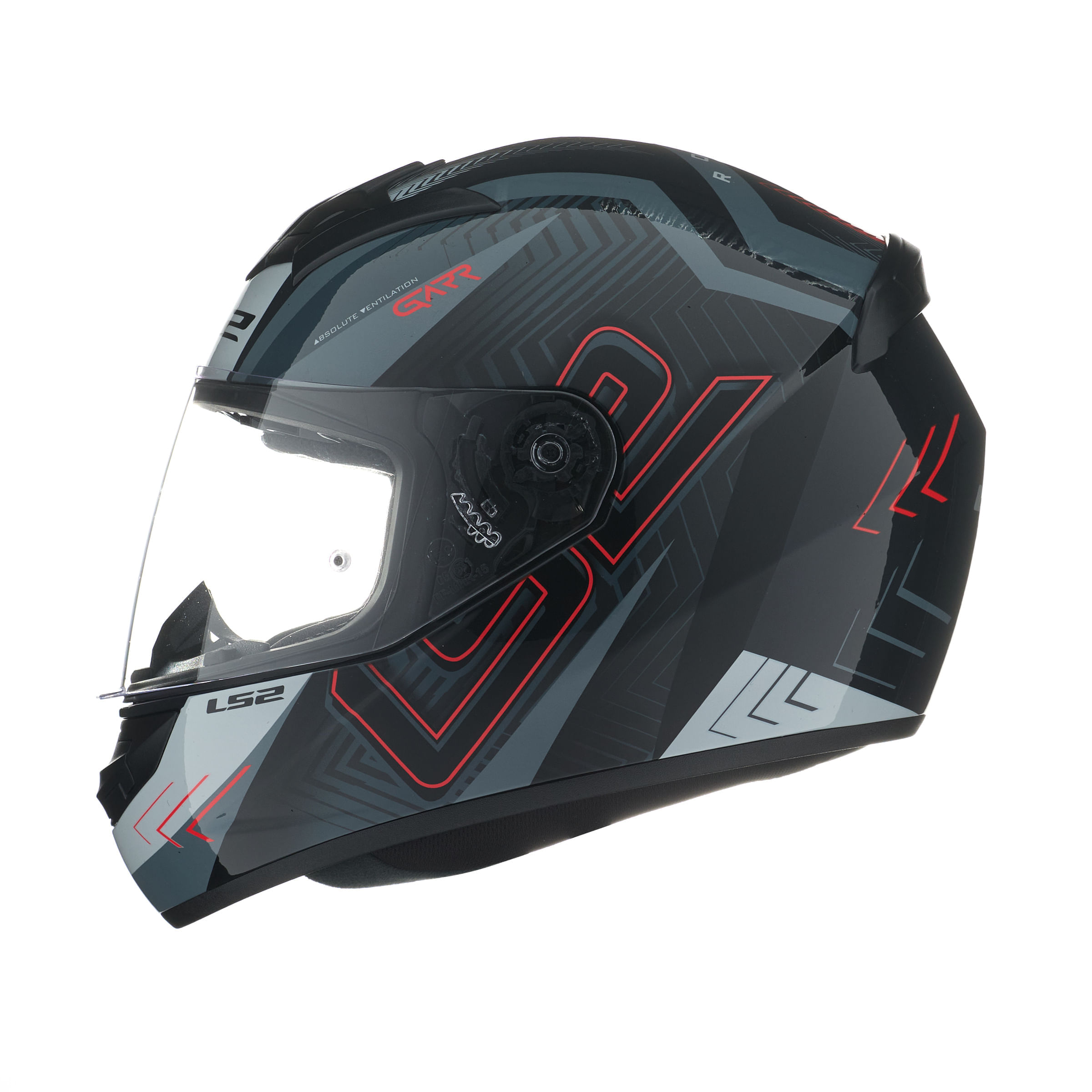 Casco LS2 352 Rookie Garr Negro / Rojo / Mate